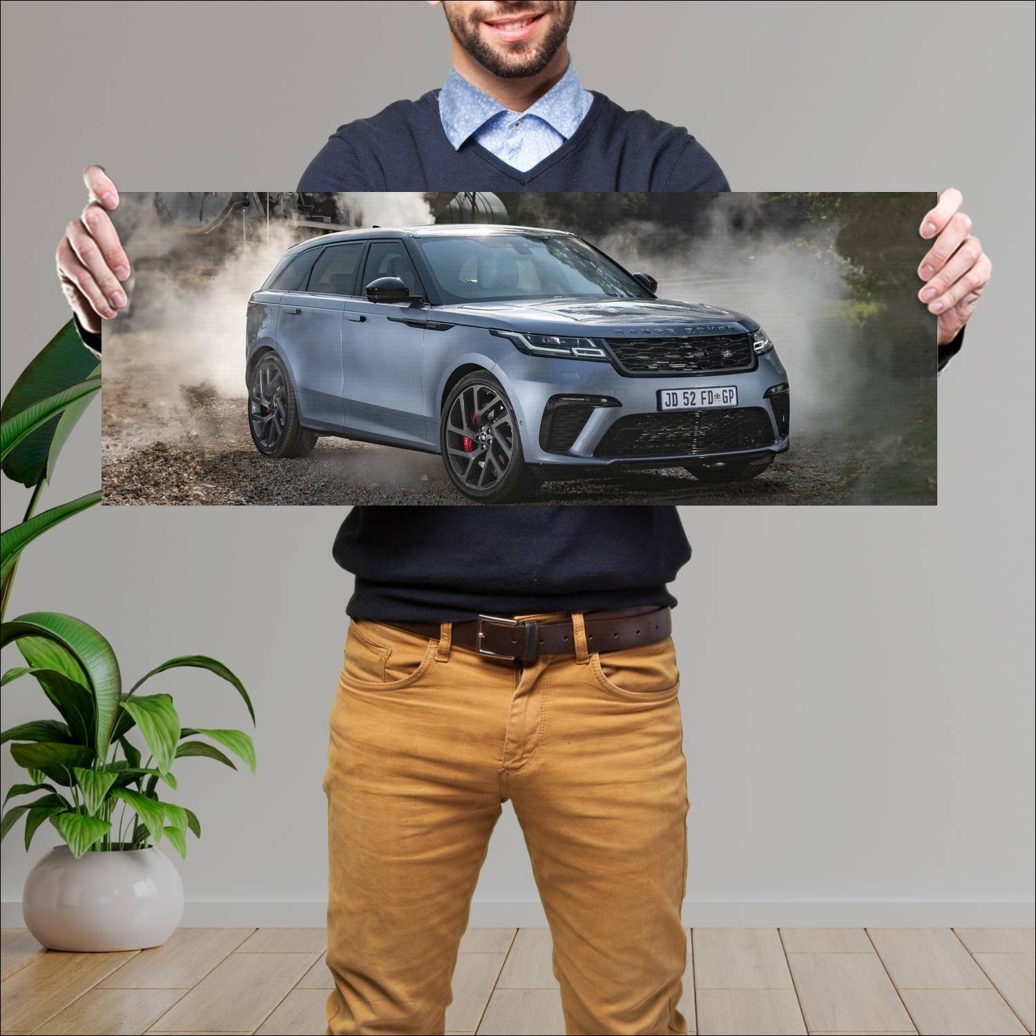 Cuadro grande 30x80cm 2019 range rover velar svaut 439 Land Rover