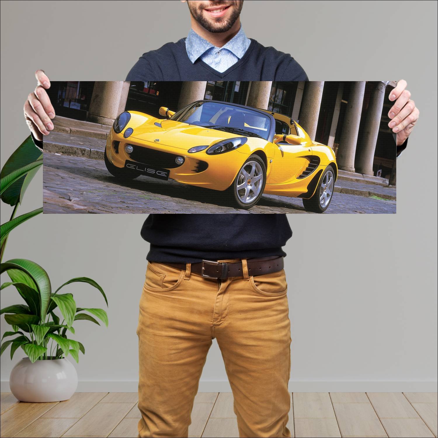 Cuadro grande 30x80cm 2002 lotus elise uk auto 54 Lotus