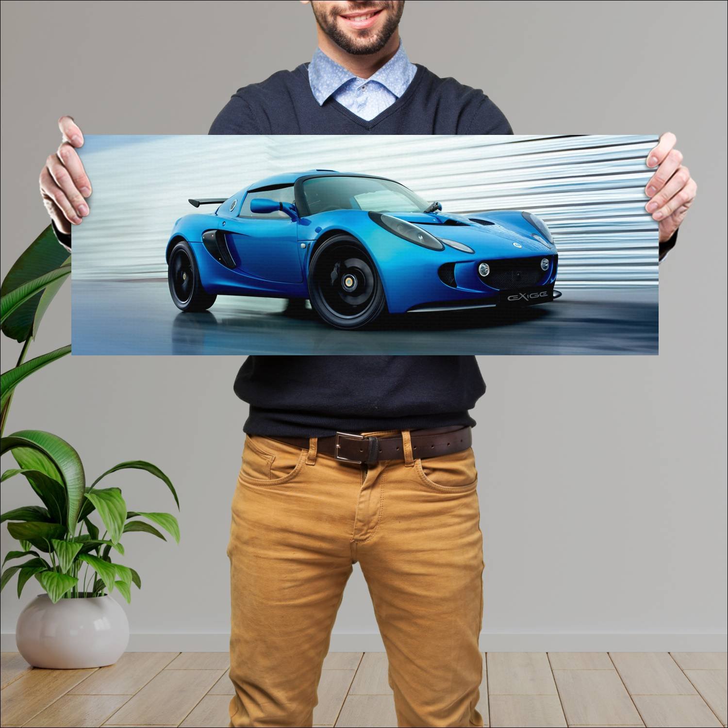 Cuadro grande 30x80cm 2004 lotus exige uk auto 56 Lotus