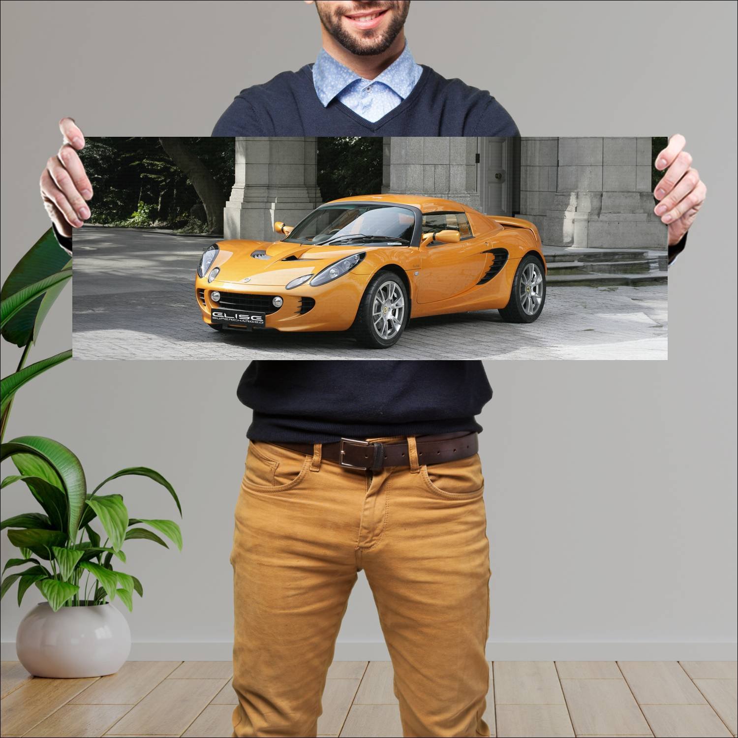 Cuadro grande 30x80cm 2008 lotus elise sc uk auto 75 Lotus