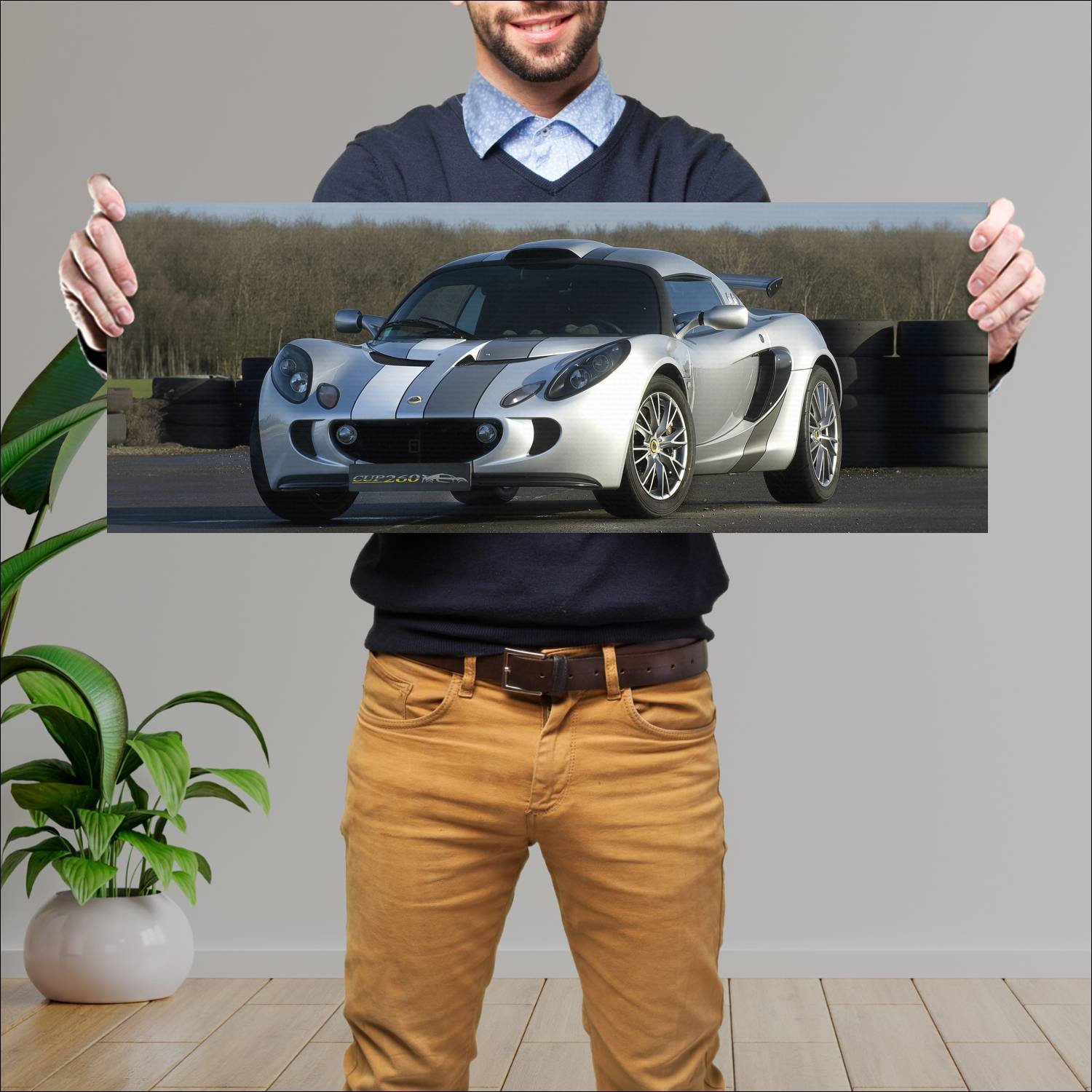 Cuadro grande 30x80cm 2008 lotus exige cup 260 420 77 Lotus