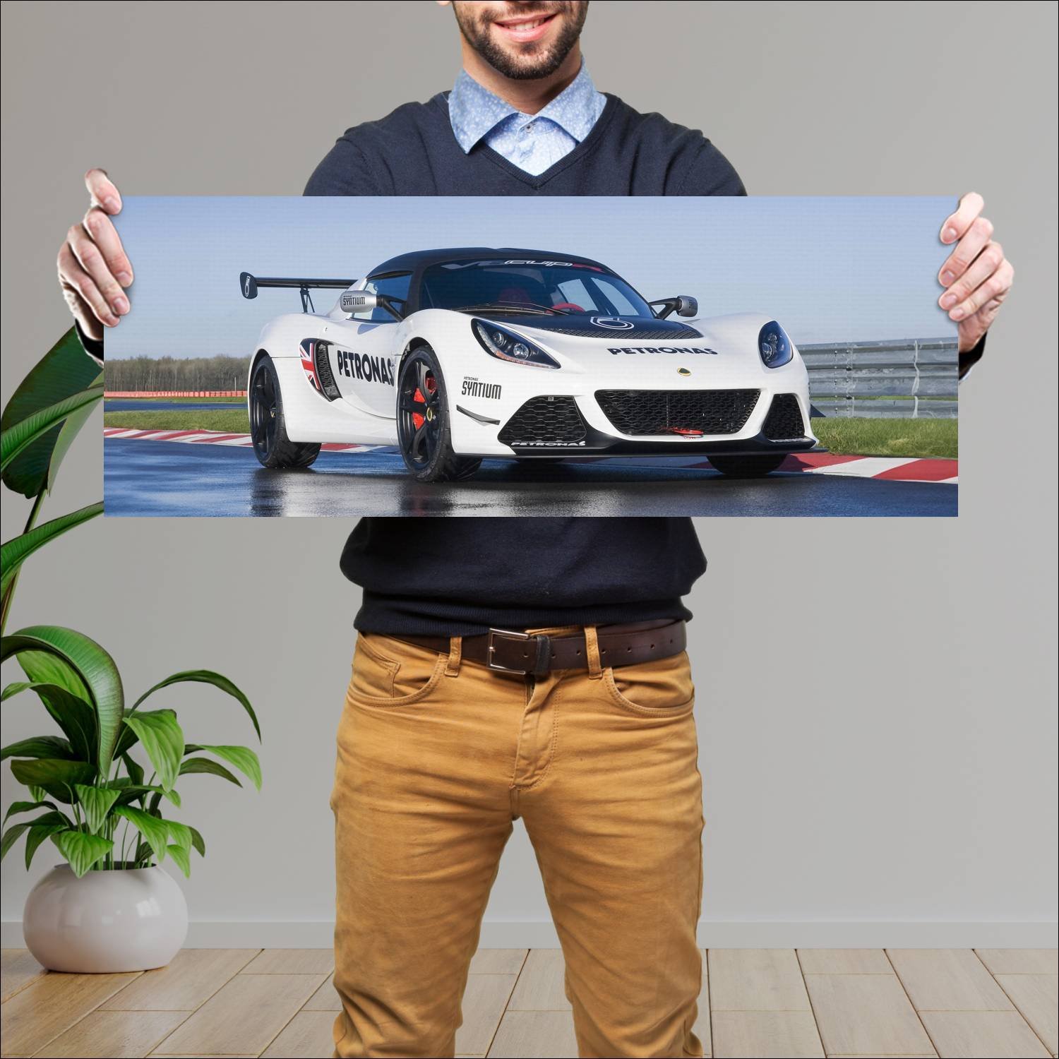 Cuadro grande 30x80cm 2013 lotus exige v6 cup r 41 135 Lotus