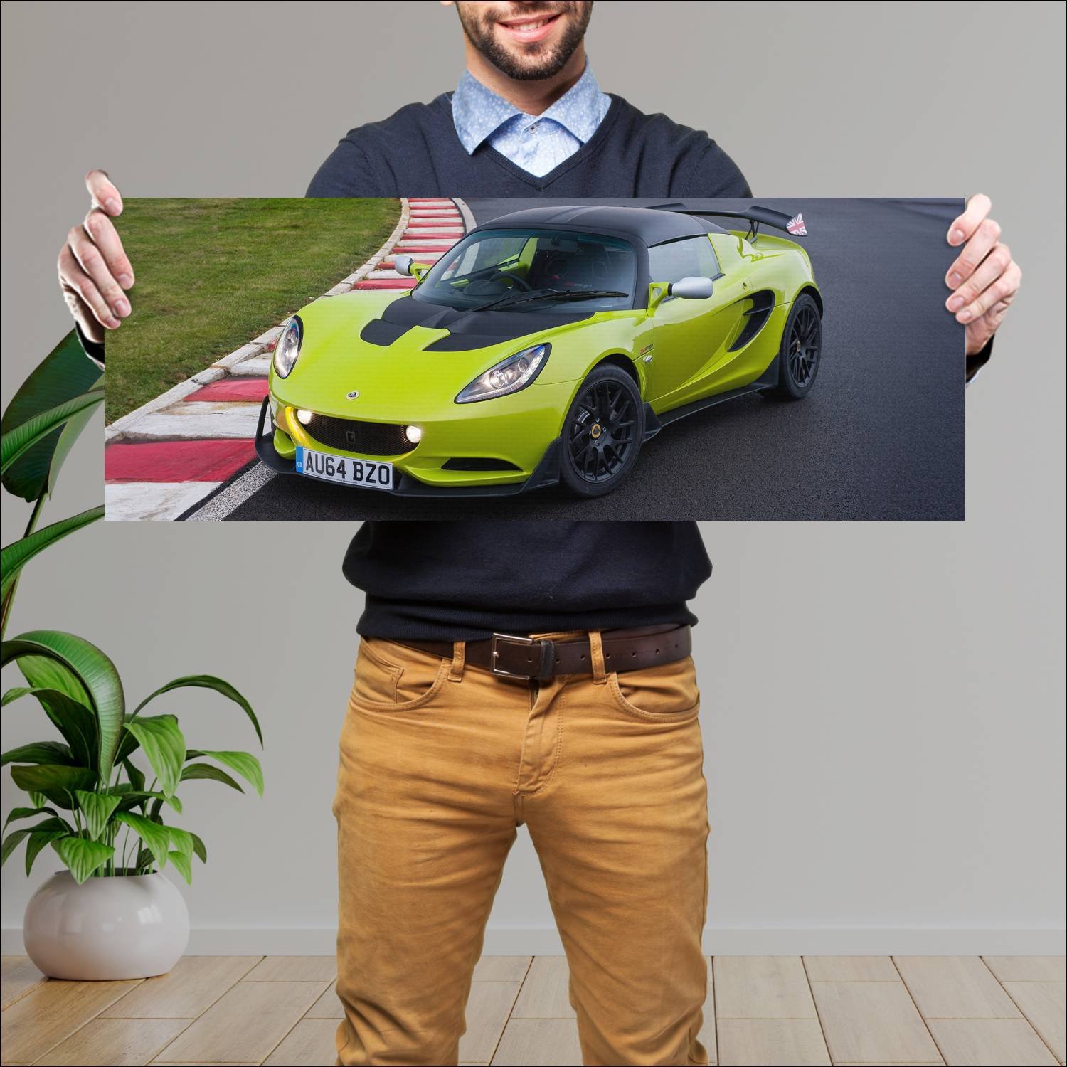 Cuadro grande 30x80cm 2014 lotus elise s cup uk 17 140 Lotus