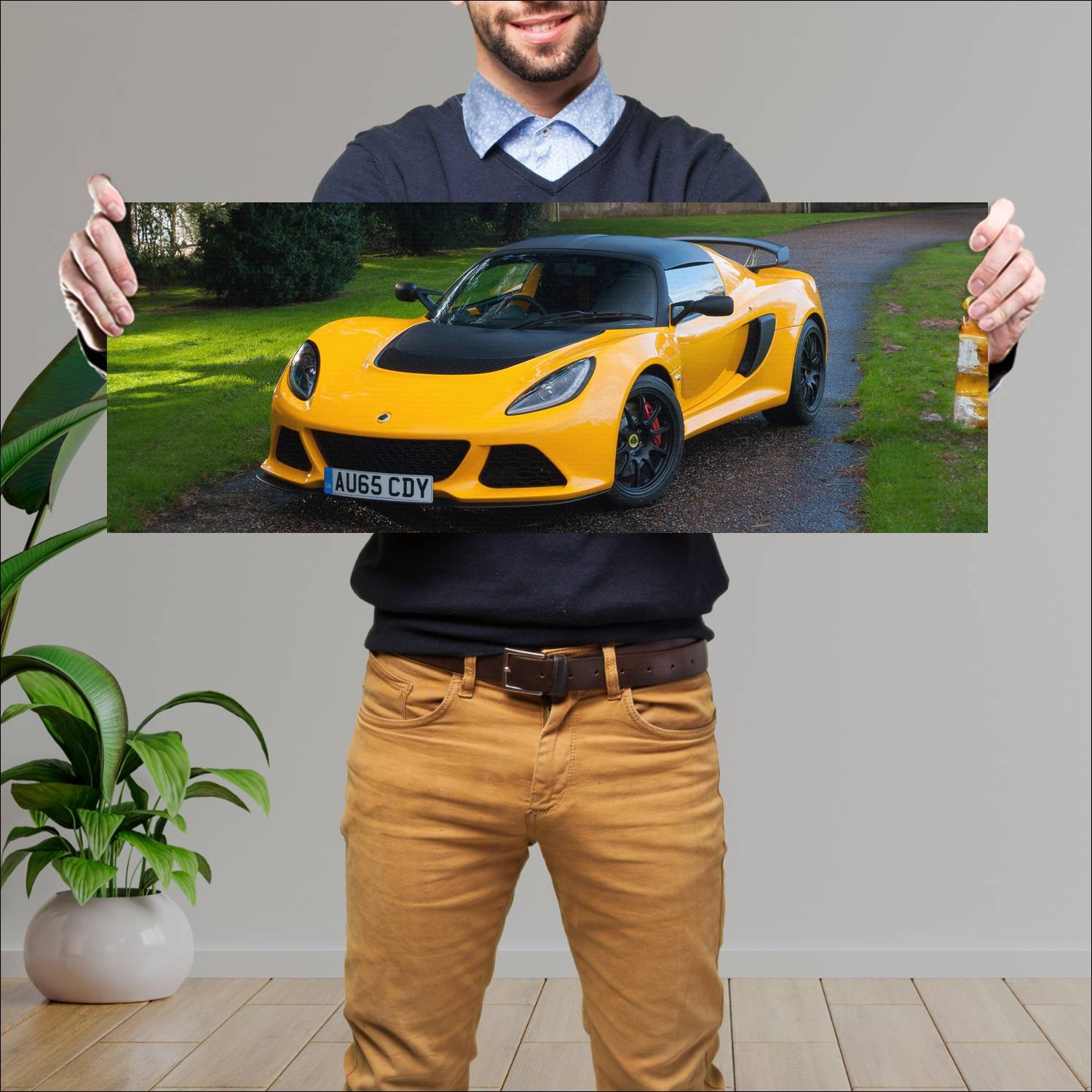 Cuadro grande 30x80cm 2015 lotus exige sport 350 u 155 Lotus