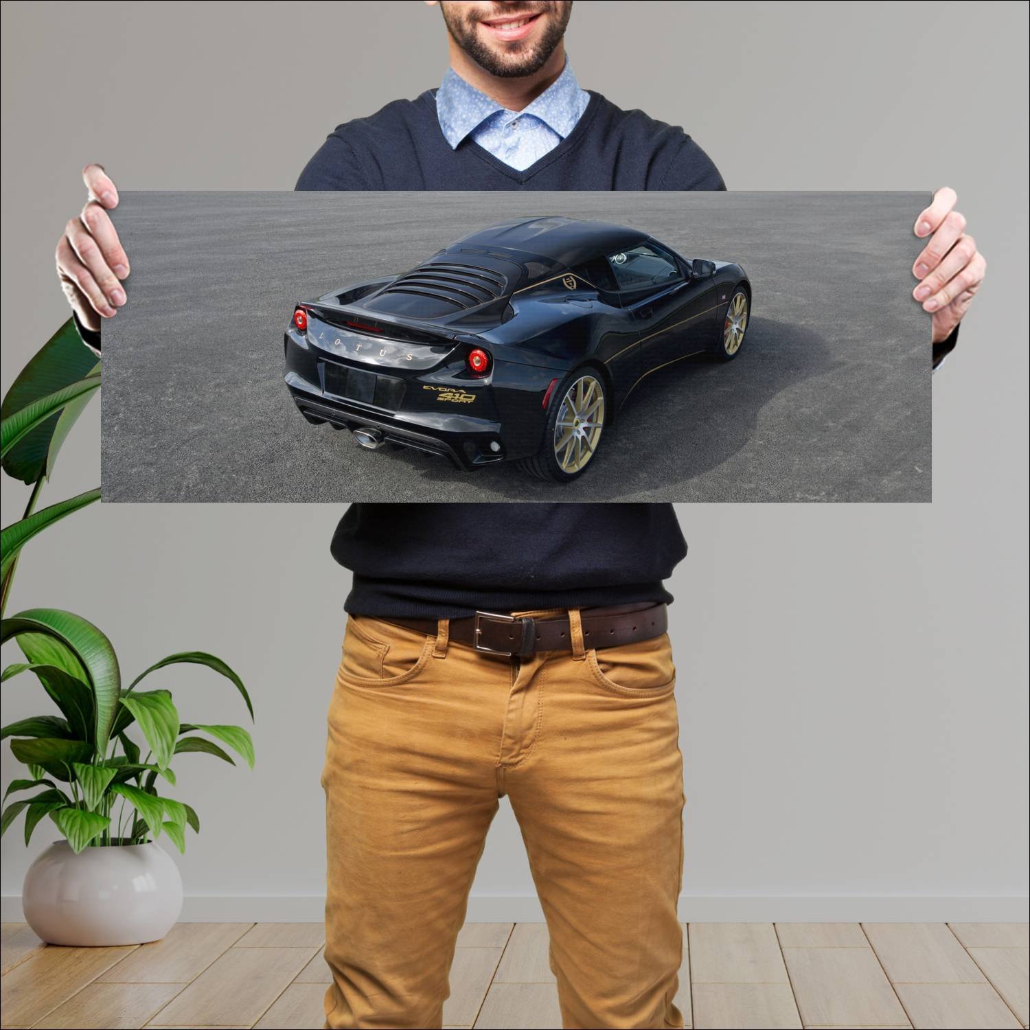 Cuadro grande 30x80cm 2017 lotus evora sport 410 g 175 Lotus