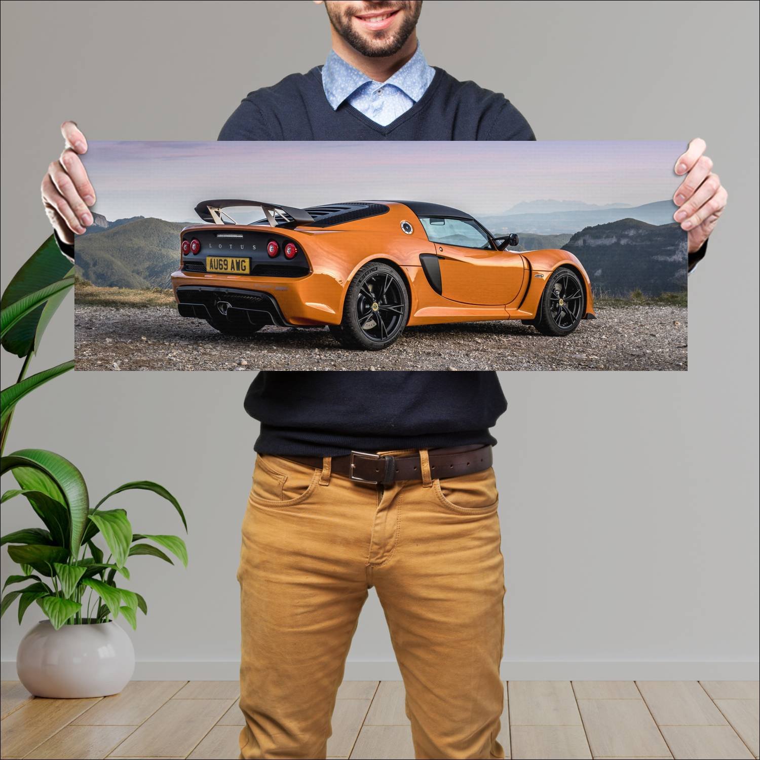 Cuadro grande 30x80cm 2019 lotus exige sport 350 9 193 Lotus