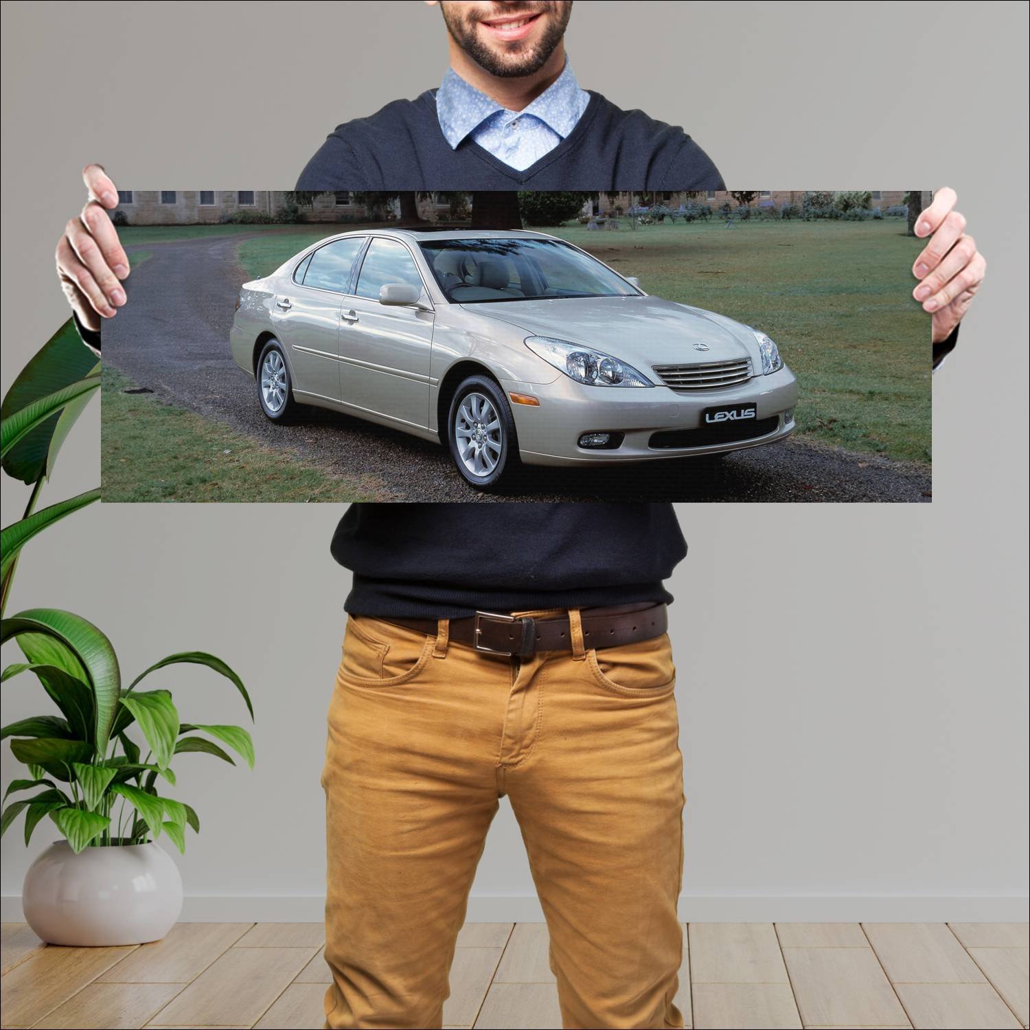 Cuadro grande 30x80cm 2002 lexus es au auto 44 Lexus