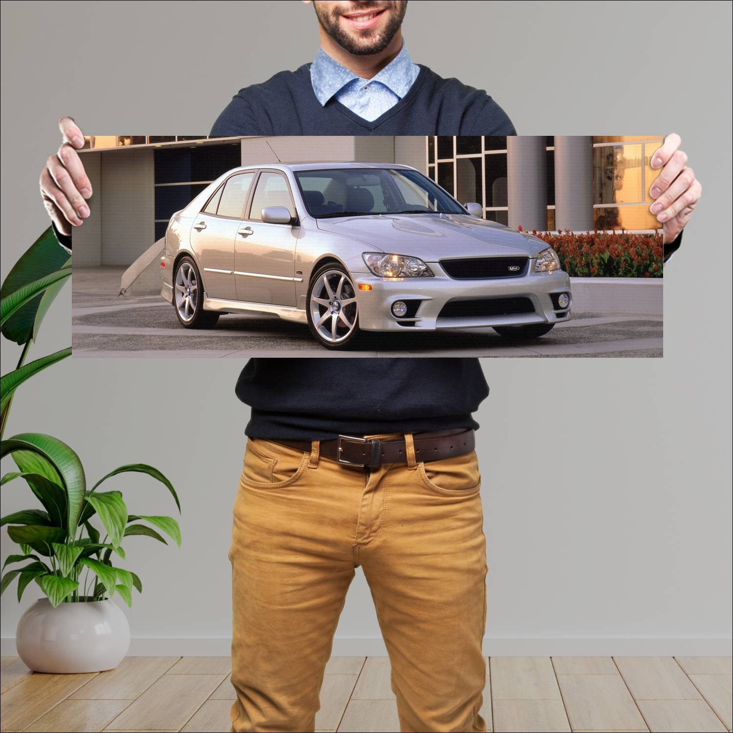 Cuadro grande 30x80cm 2002 lexus is l tuned us 697 46 Lexus