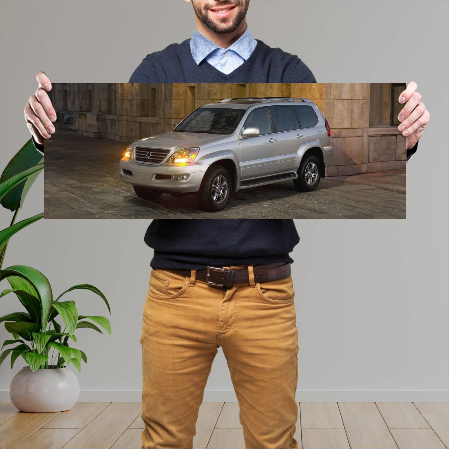 Cuadro grande 30x80cm 2003 lexus gx auto 47 Lexus