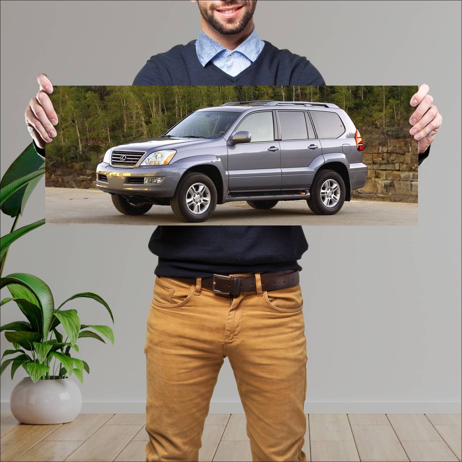 Cuadro grande 30x80cm 2003 lexus gx auto 49 Lexus