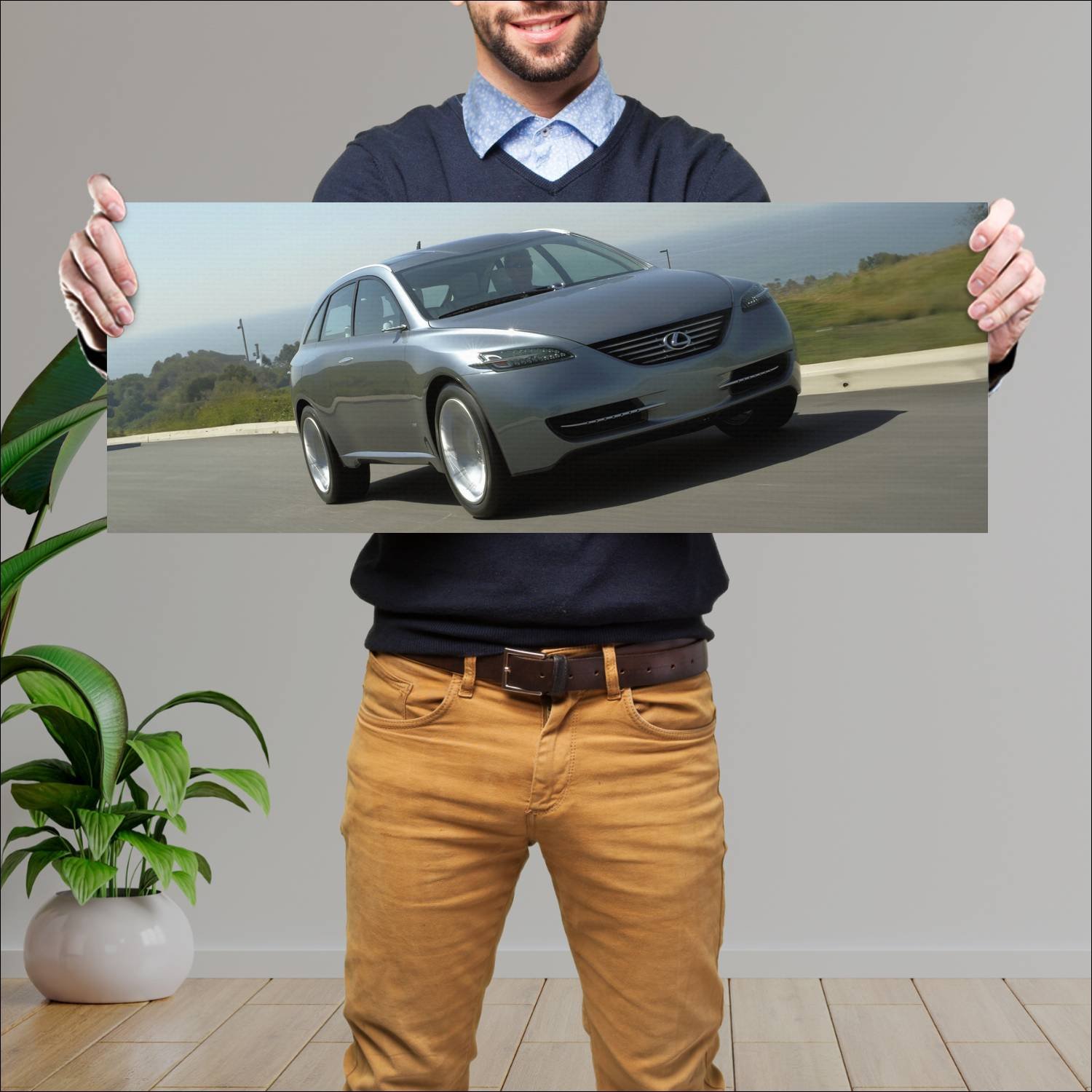Cuadro grande 30x80cm 2003 lexus hpx concept auto 50 Lexus