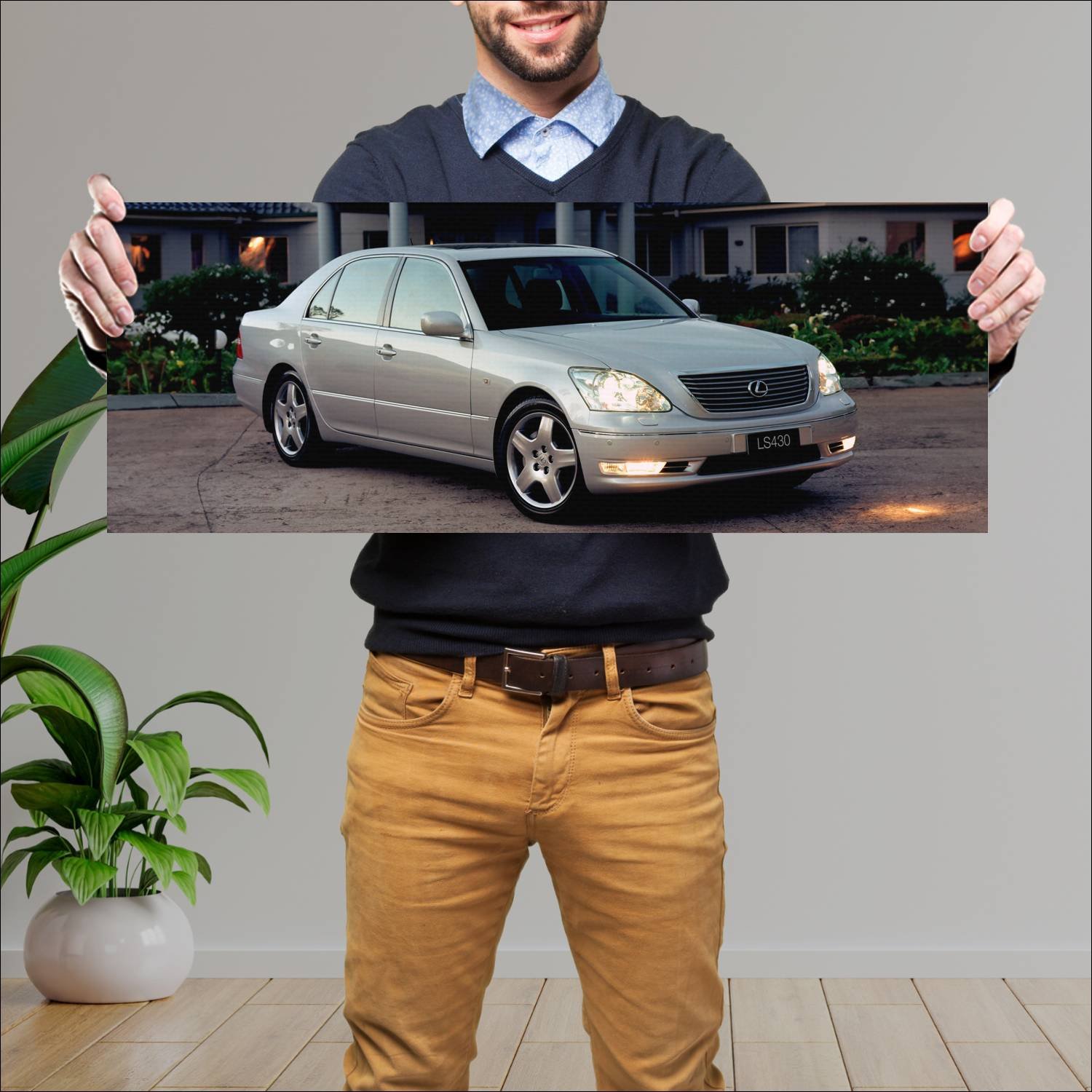 Cuadro grande 30x80cm 2003 lexus ls au auto 56 Lexus