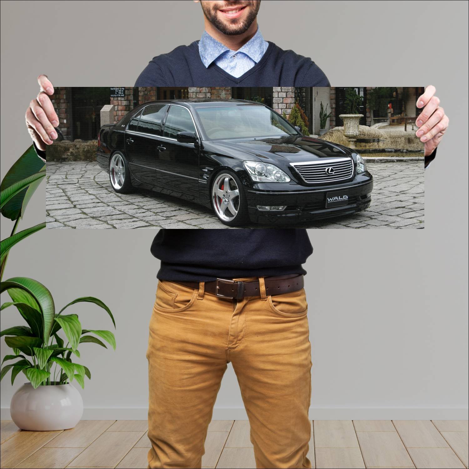 Cuadro grande 30x80cm 2003 lexus ls by wald auto 57 Lexus
