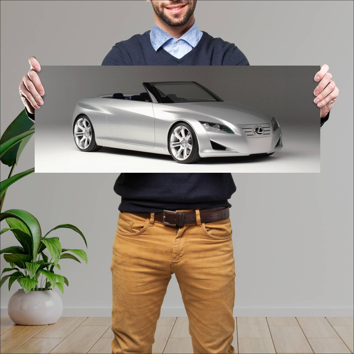 Cuadro grande 30x80cm 2004 lexus lf c concept 6845 64 Lexus