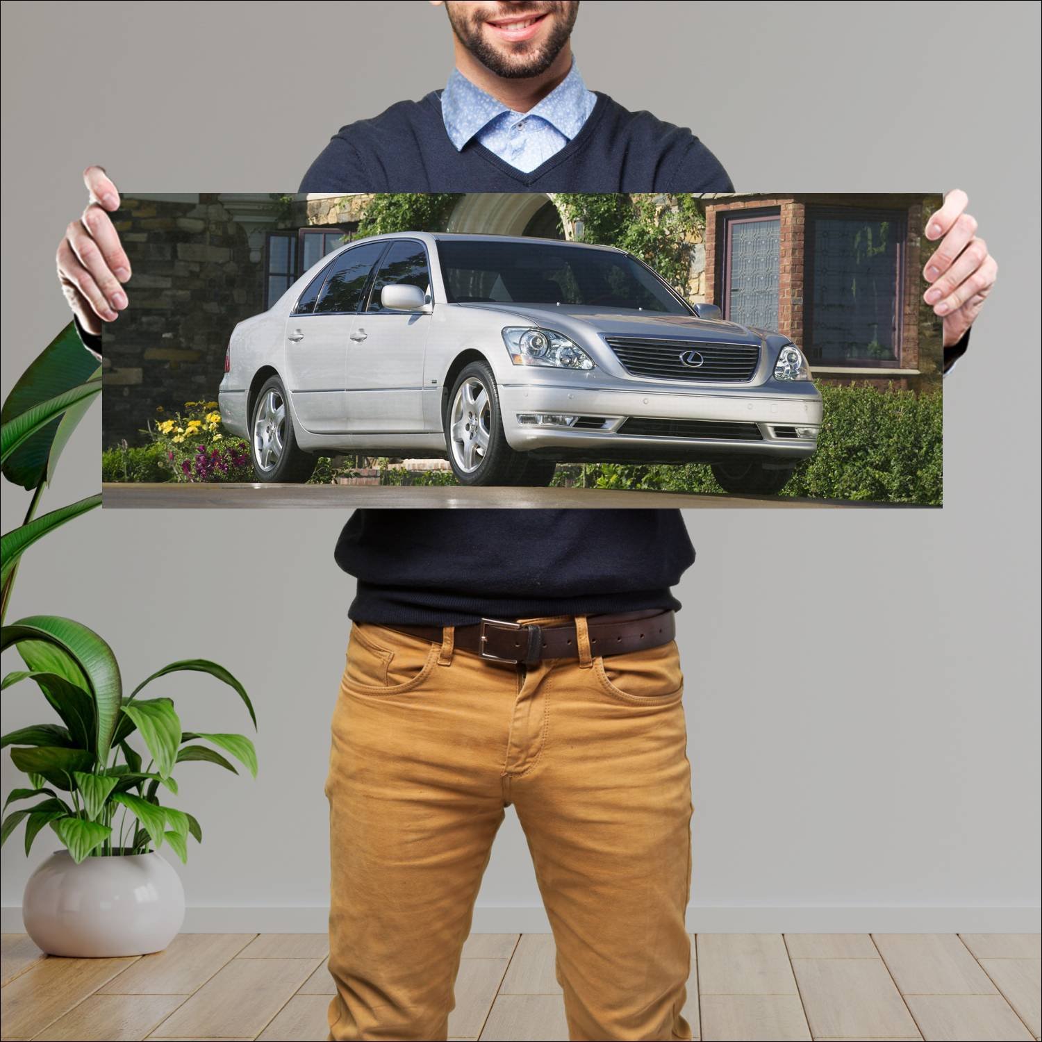 Cuadro grande 30x80cm 2004 lexus ls us auto 65 Lexus