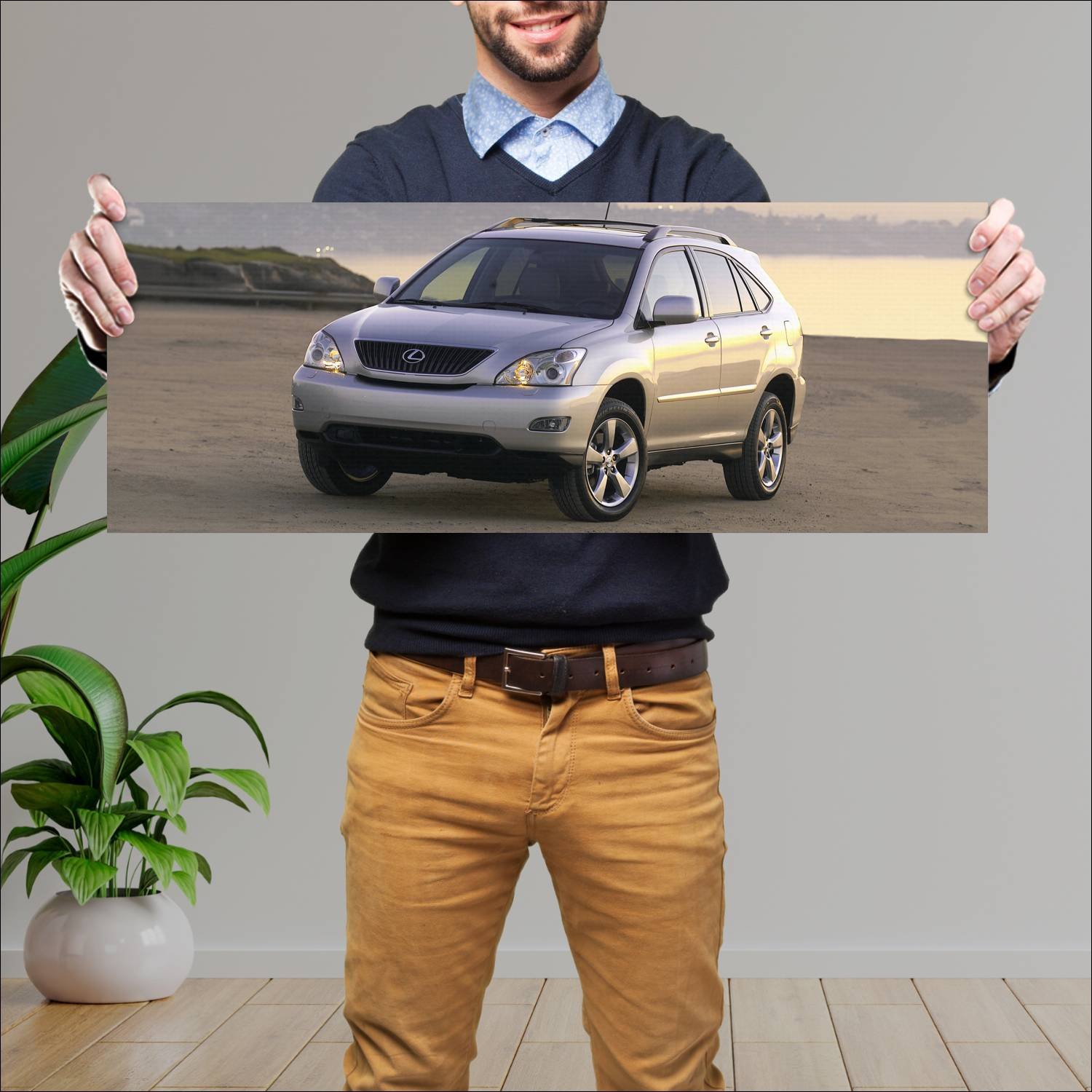 Cuadro grande 30x80cm 2004 lexus rx us auto 66 Lexus