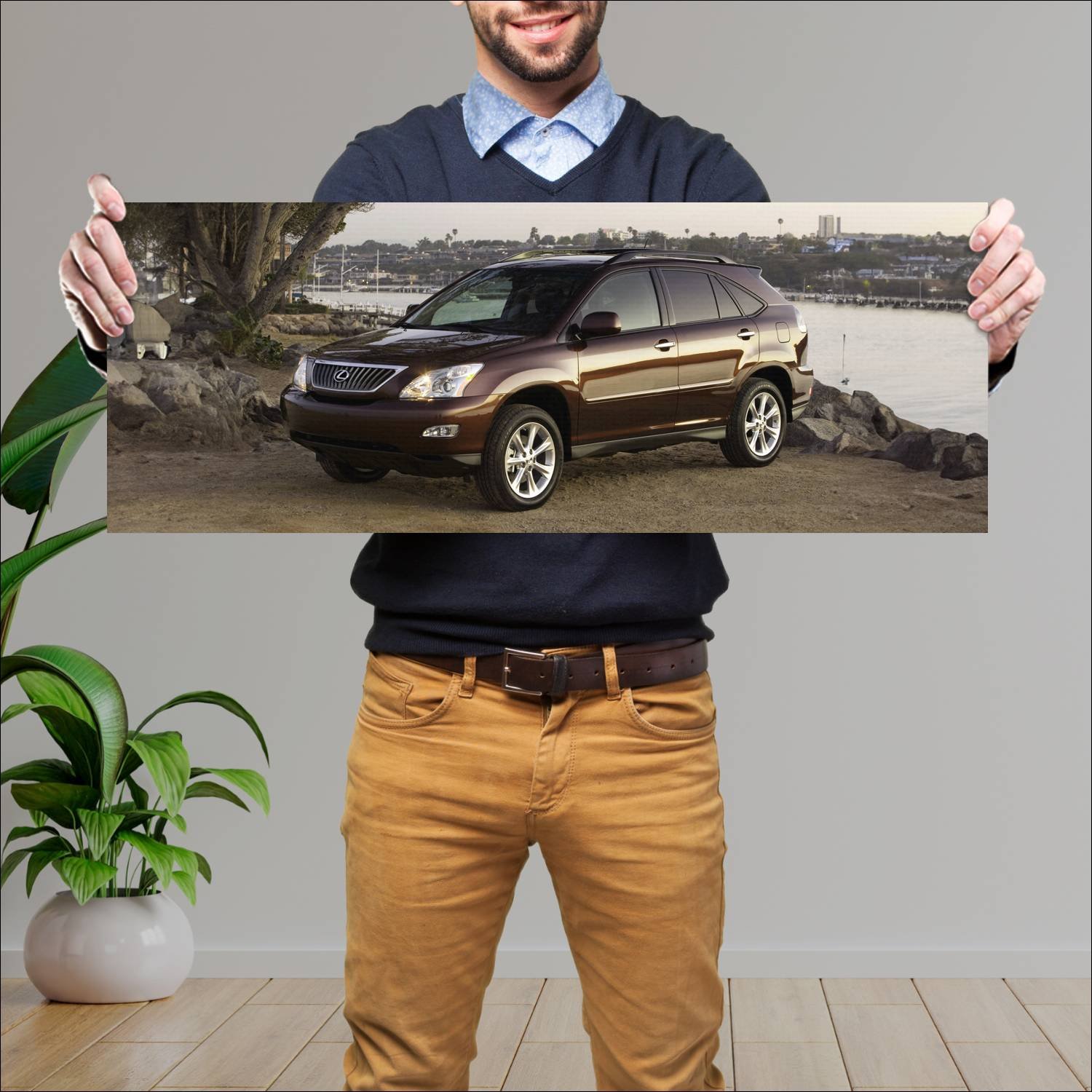 Cuadro grande 30x80cm 2004 lexus rx us auto 67 Lexus