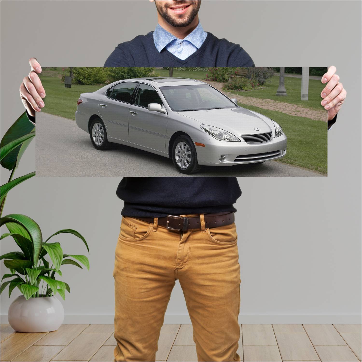 Cuadro grande 30x80cm 2005 lexus es auto 69 Lexus