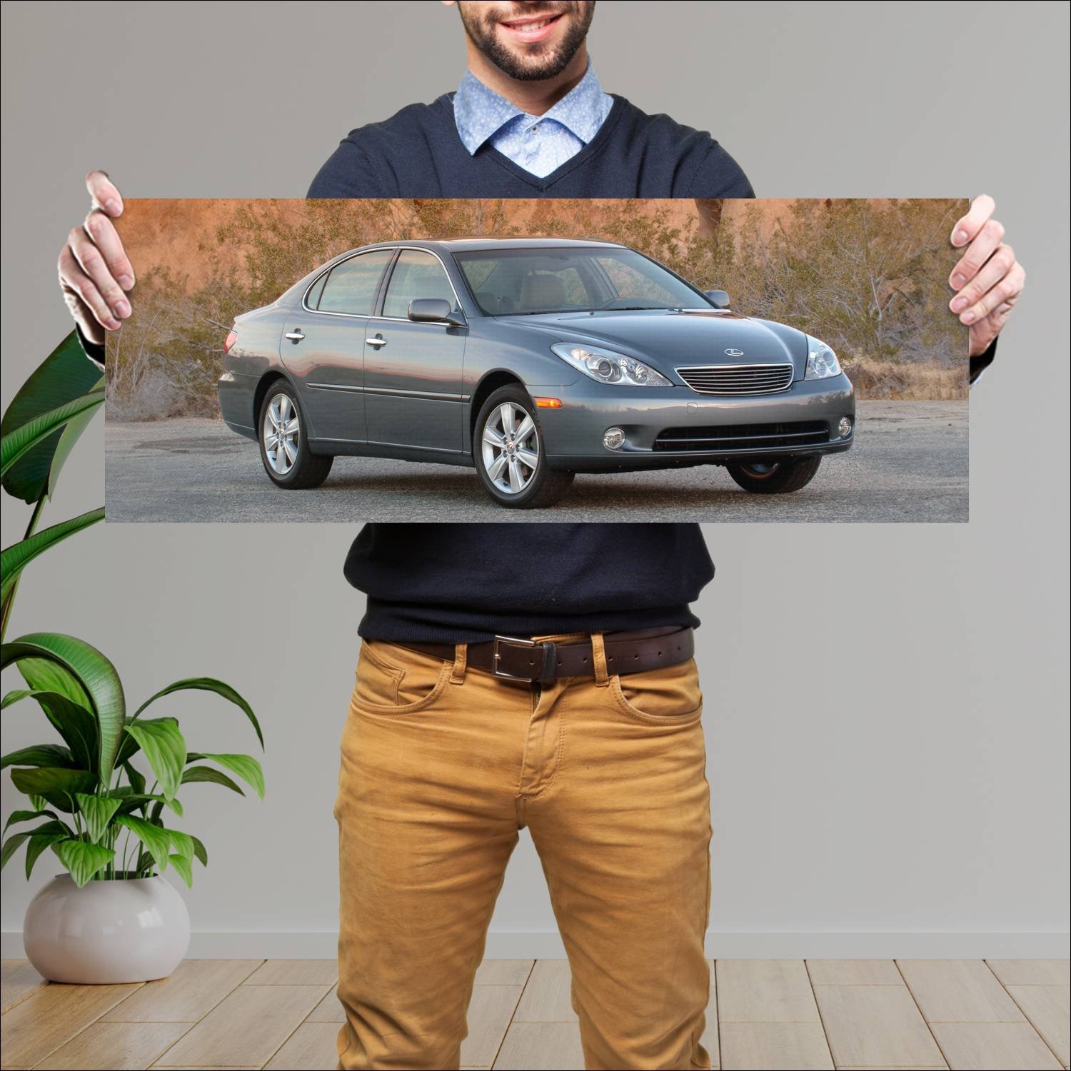 Cuadro grande 30x80cm 2005 lexus es auto 70 Lexus