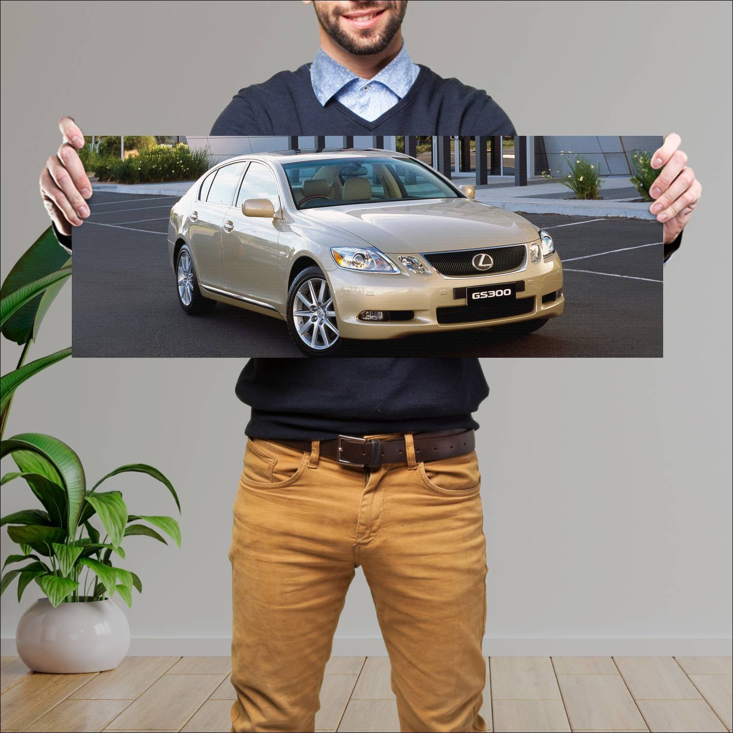 Cuadro grande 30x80cm 2005 lexus gs au auto 71 Lexus