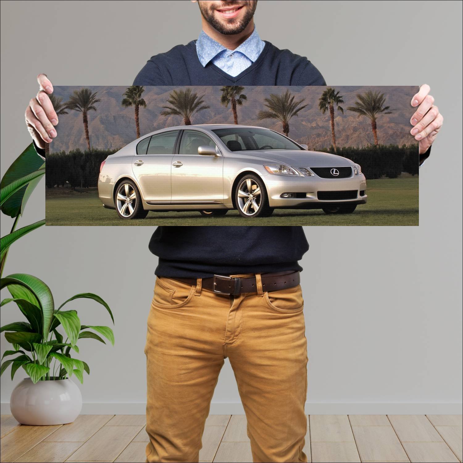 Cuadro grande 30x80cm 2005 lexus gs us auto 74 Lexus