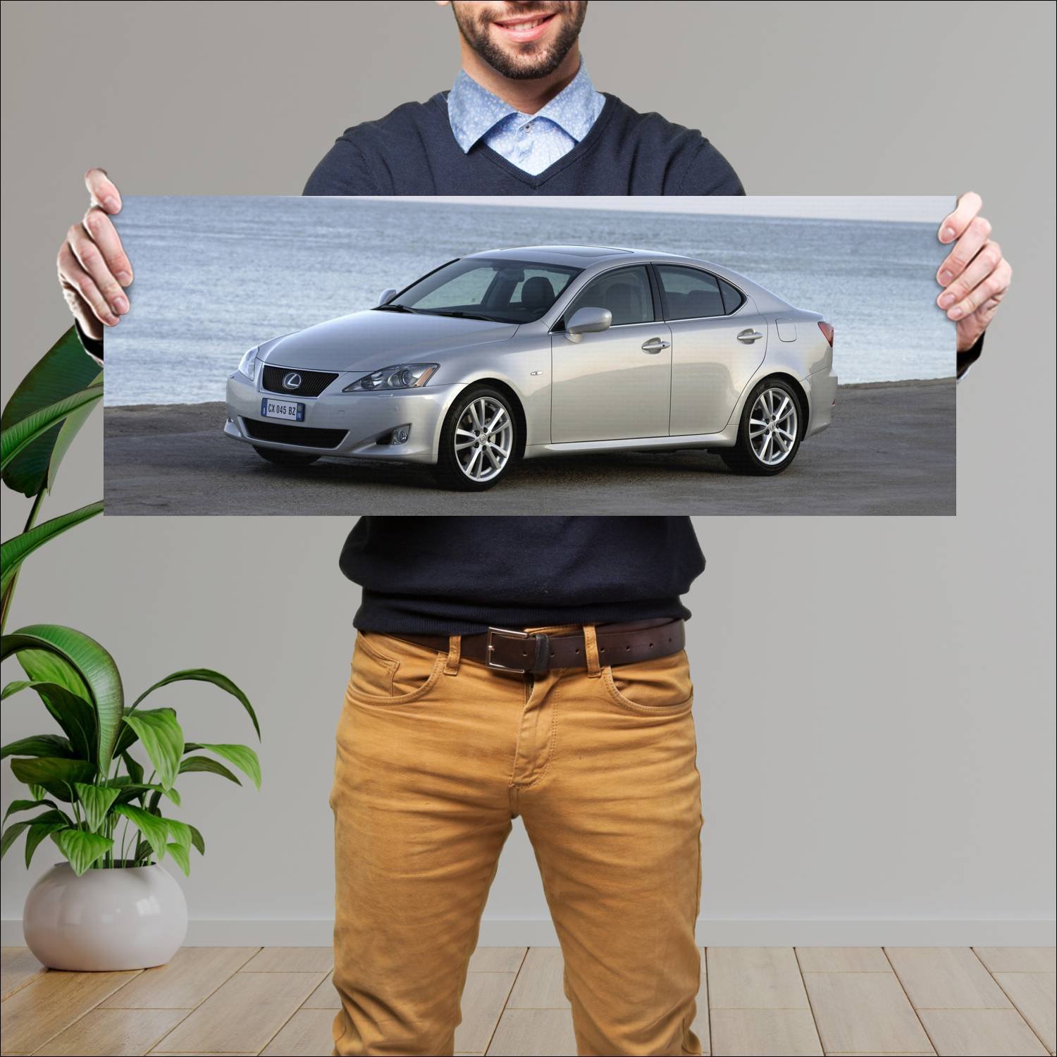 Cuadro grande 30x80cm 2005 lexus is auto 75 Lexus