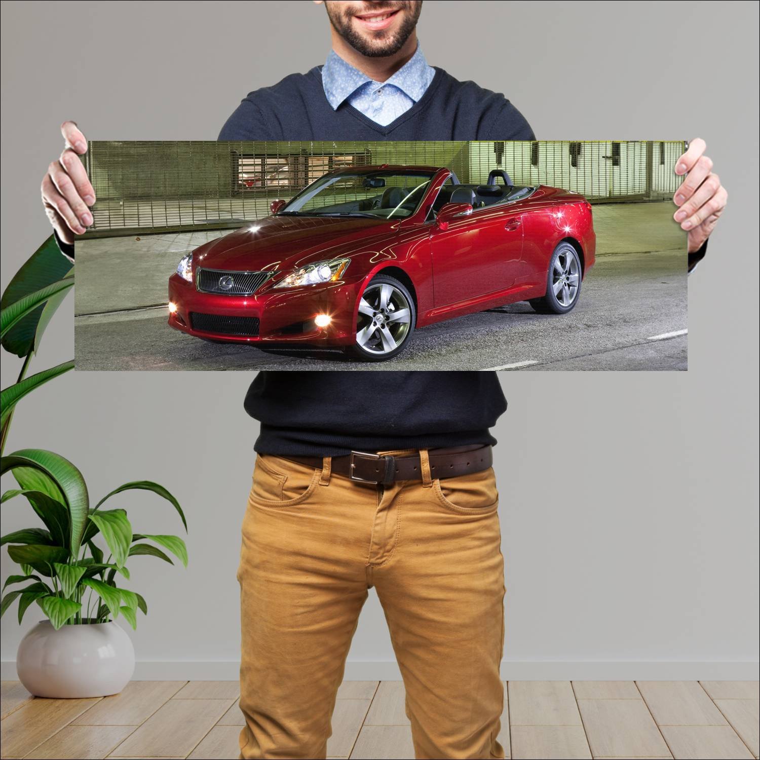 Cuadro grande 30x80cm 2009 lexus is c us auto 163 Lexus