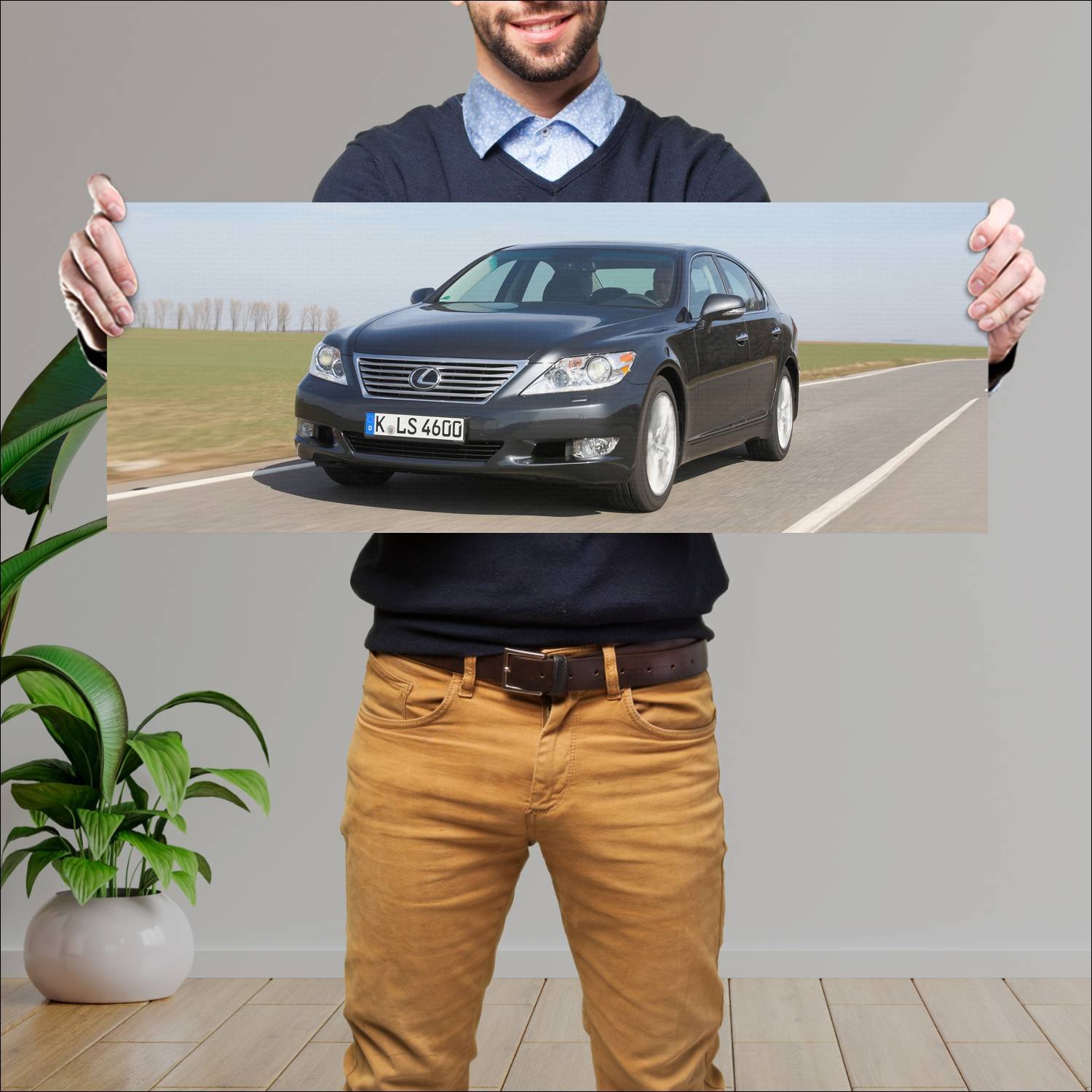 Cuadro grande 30x80cm 2009 lexus ls auto 170 Lexus