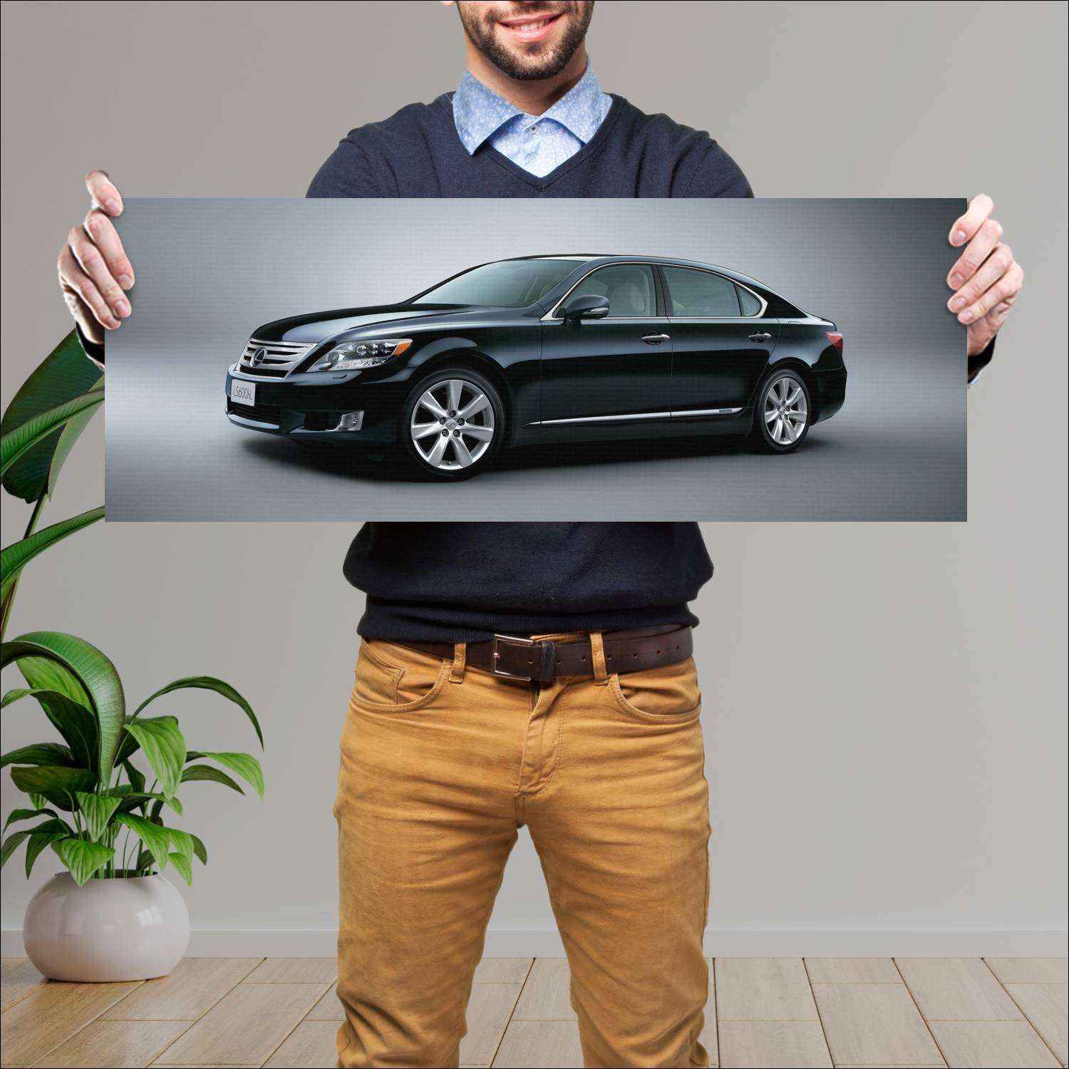 Cuadro grande 30x80cm 2009 lexus ls hybrid lwb jp 174 Lexus