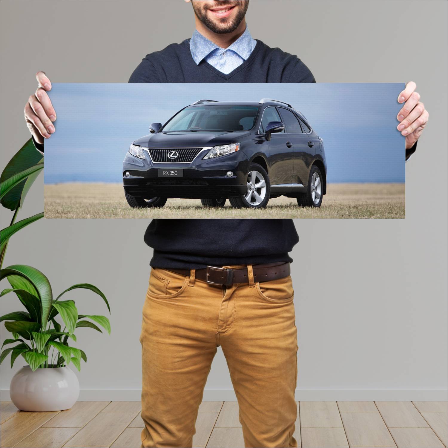 Cuadro grande 30x80cm 2009 lexus rx au auto 179 Lexus