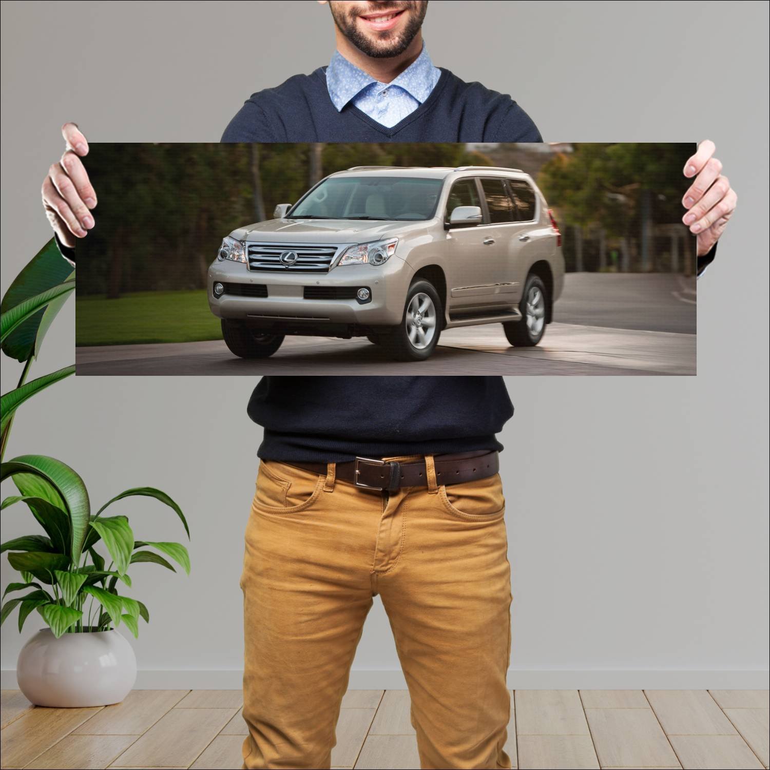 Cuadro grande 30x80cm 2010 lexus gx auto 200 Lexus