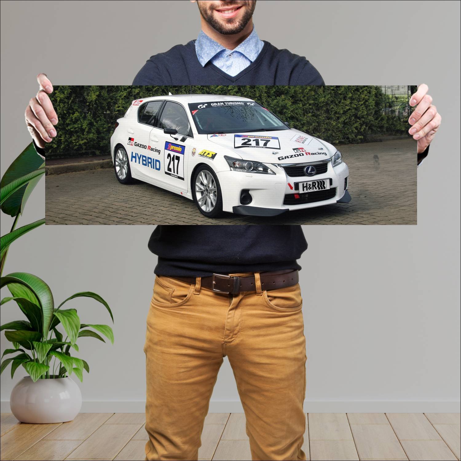 Cuadro grande 30x80cm 2011 lexus ct hybrid race ca 241 Lexus