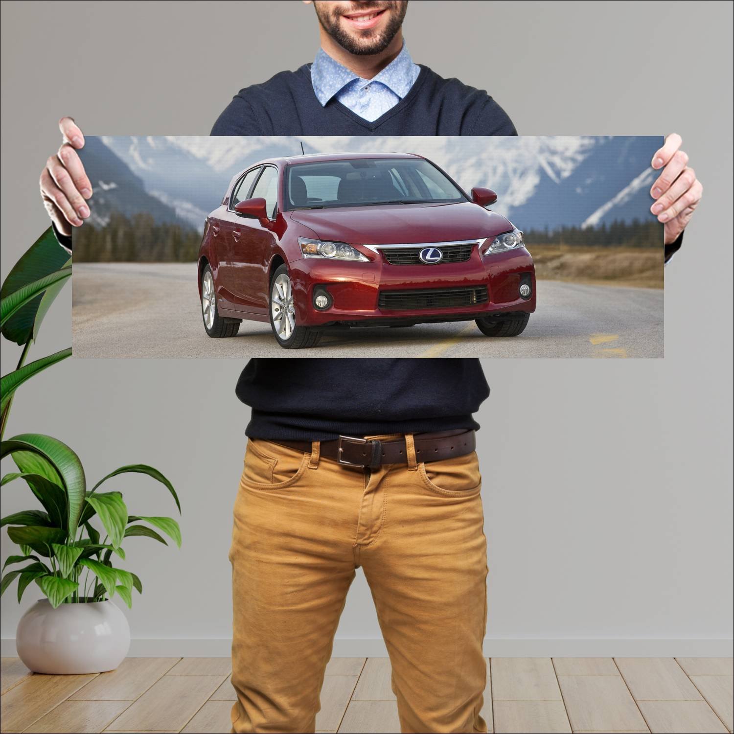 Cuadro grande 30x80cm 2011 lexus ct hybrid us Lexus