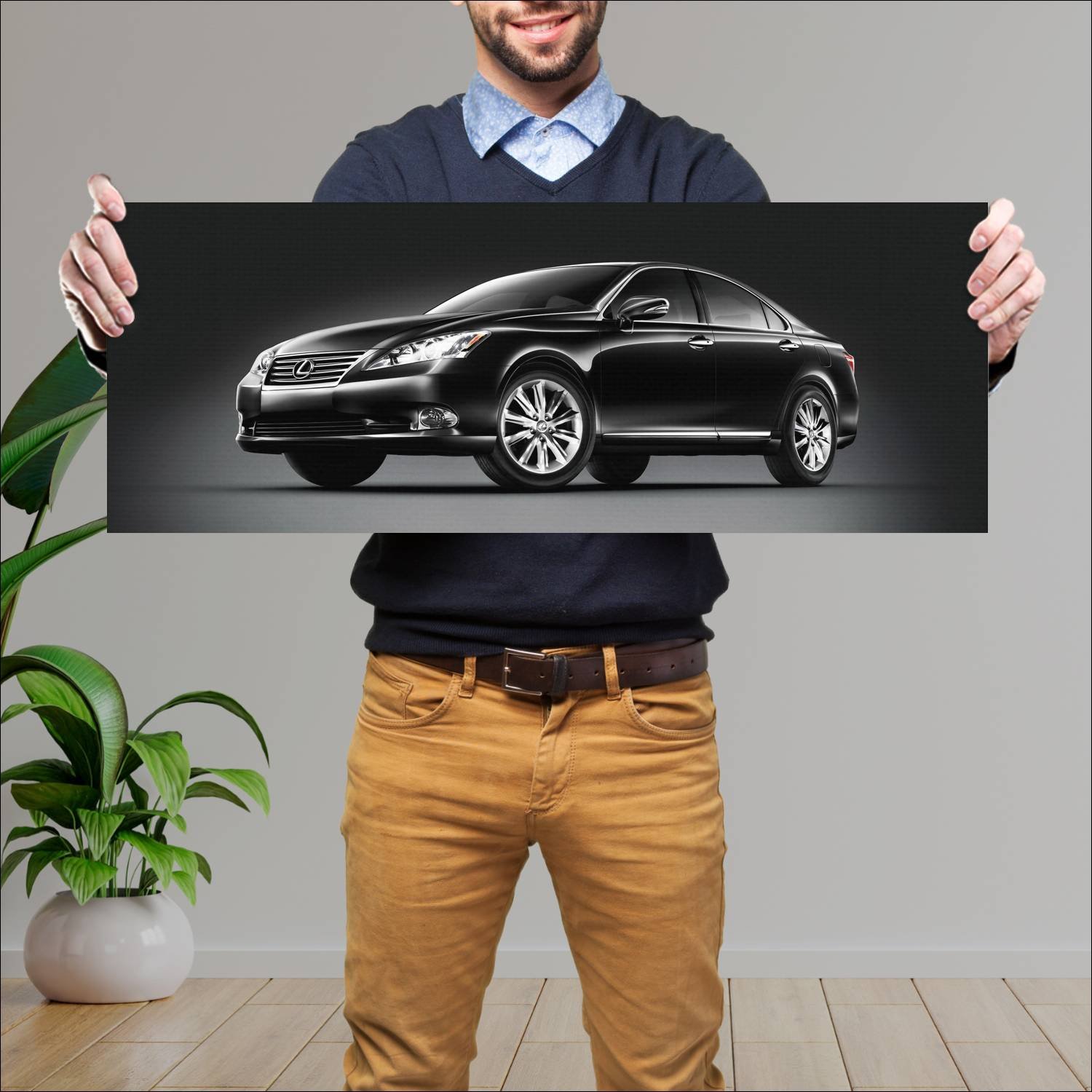 Cuadro grande 30x80cm 2011 lexus es touring editio 244 Lexus
