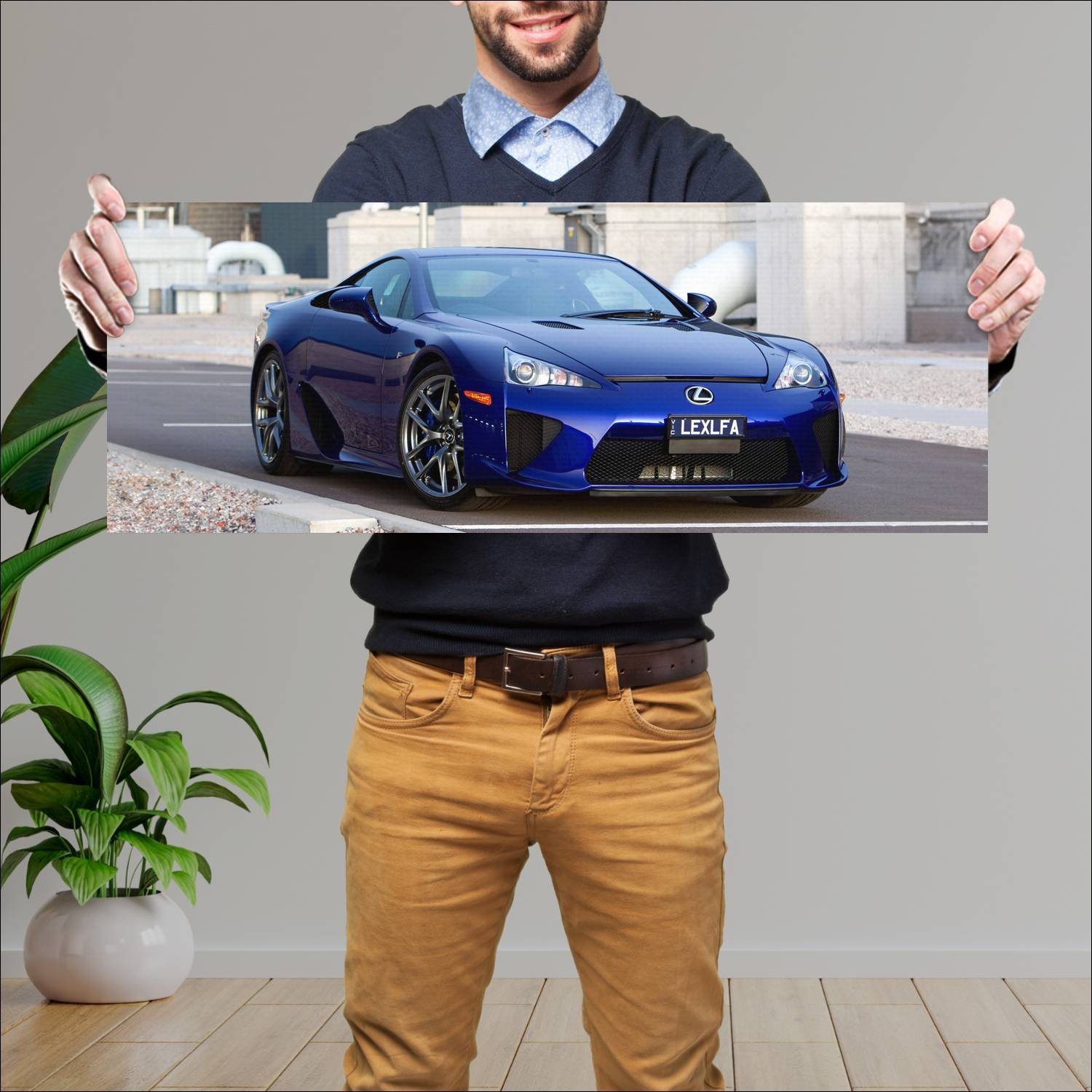 Cuadro grande 30x80cm 2011 lexus lfa au auto 250 Lexus