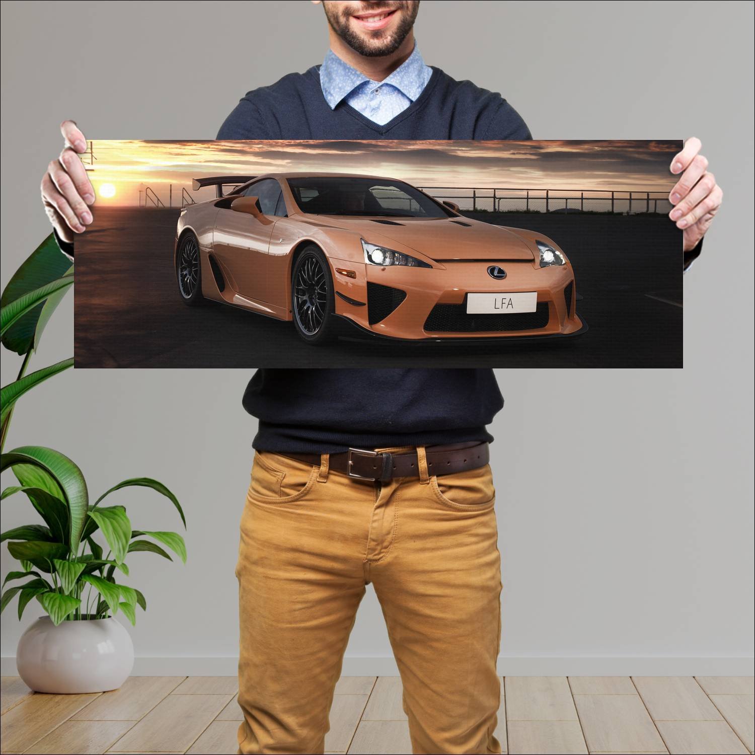 Cuadro grande 30x80cm 2011 lexus lfa nurburgring p 251 Lexus