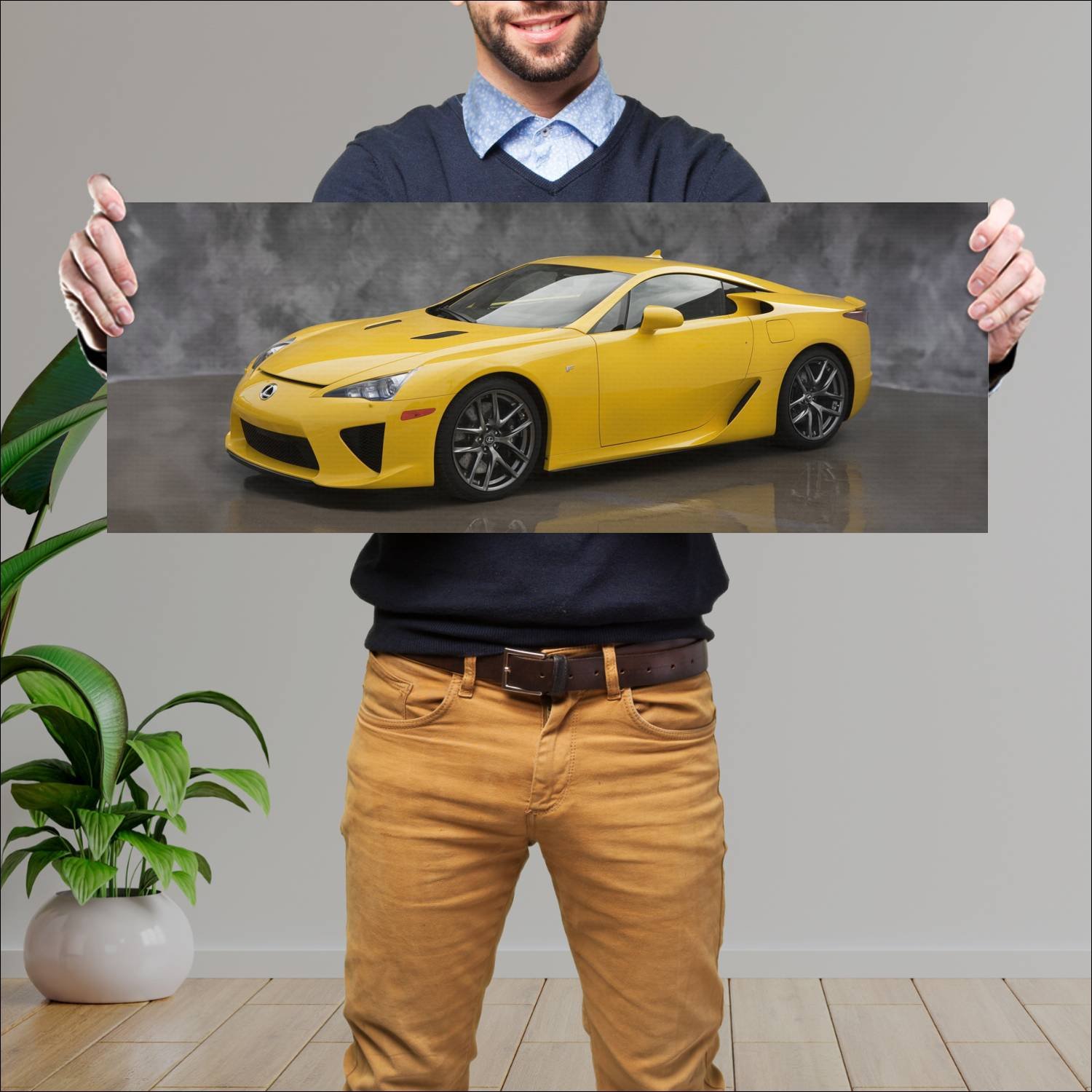 Cuadro grande 30x80cm 2011 lexus lfa us auto 253 Lexus