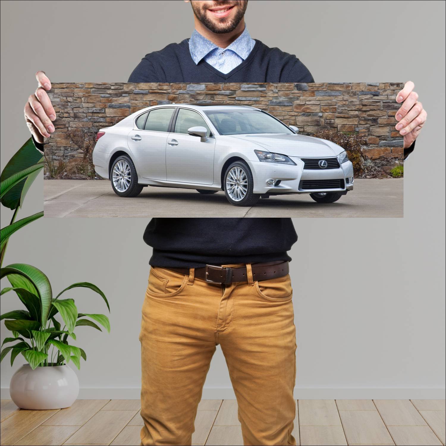 Cuadro grande 30x80cm 2012 lexus gs auto 257 Lexus