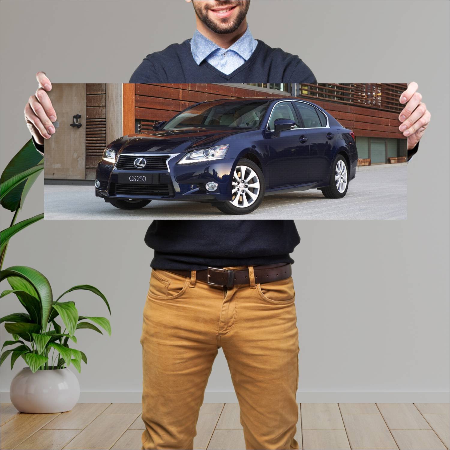 Cuadro grande 30x80cm 2012 lexus gs au auto 259 Lexus