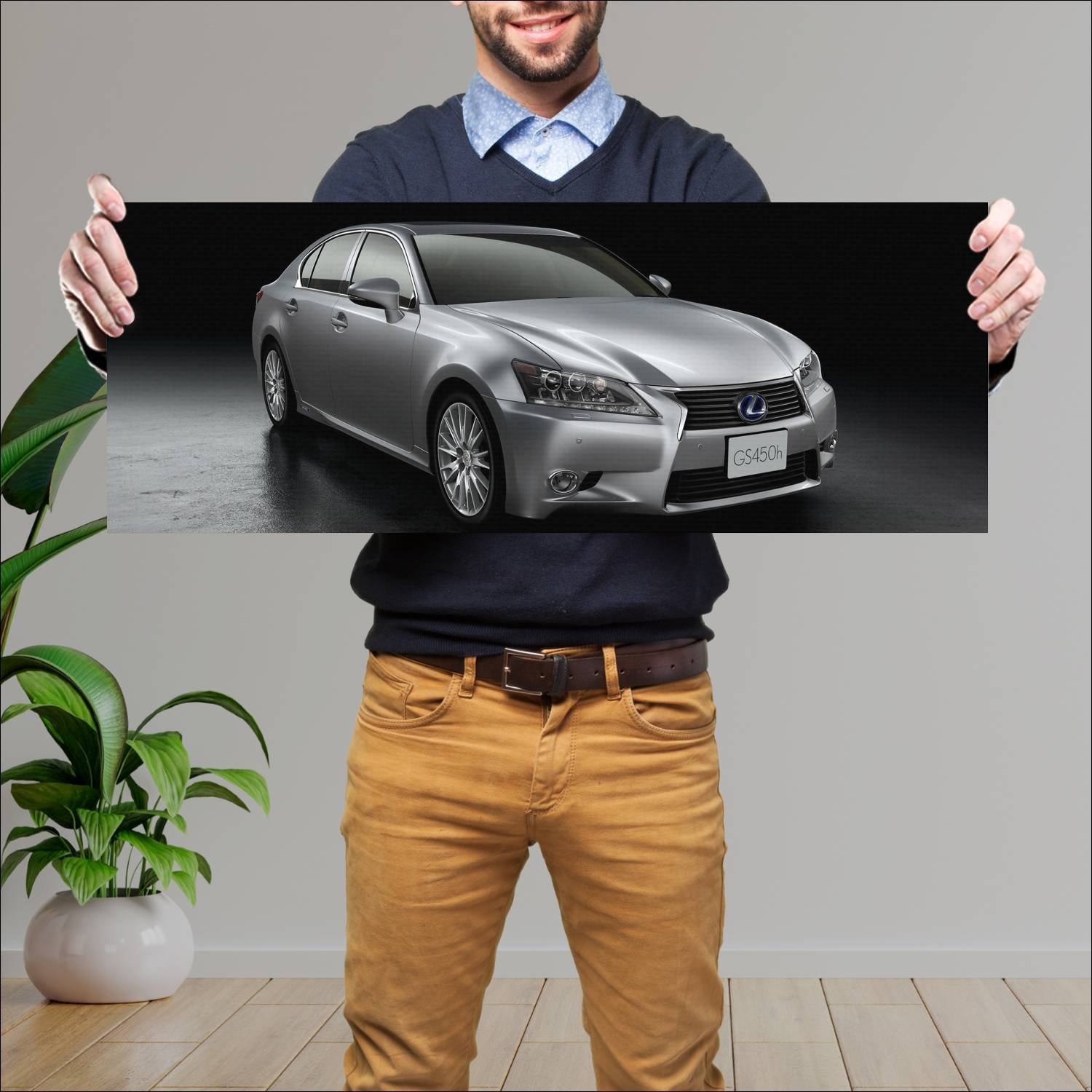 Cuadro grande 30x80cm 2012 lexus gs hybrid jp Lexus