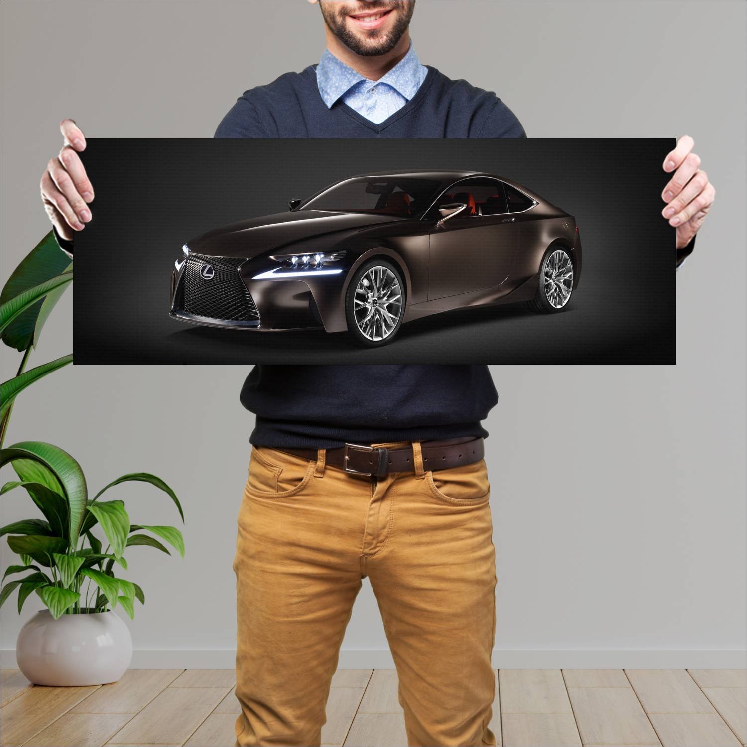 Cuadro grande 30x80cm 2012 lexus lf cc concept 693 283 Lexus