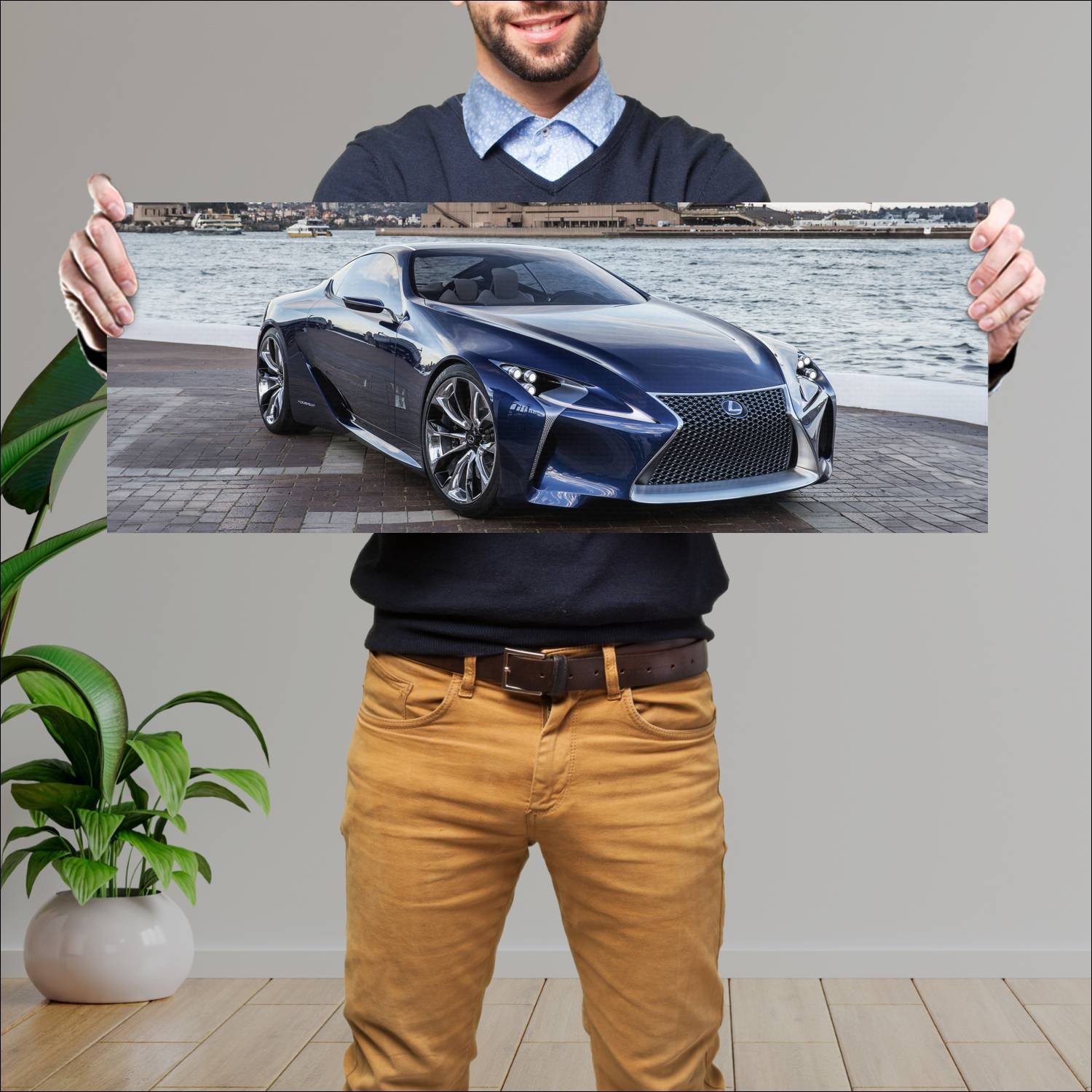 Cuadro grande 30x80cm 2012 lexus lf lc blue concep 284 Lexus