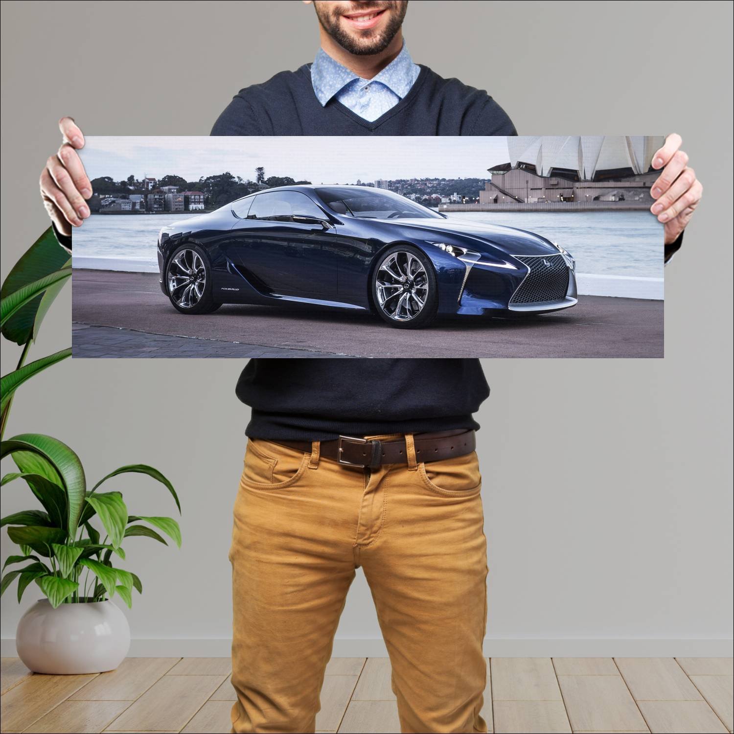 Cuadro grande 30x80cm 2012 lexus lf lc blue concep 285 Lexus