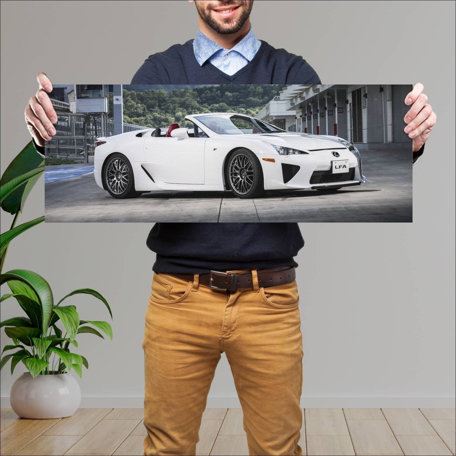 Cuadro grande 30x80cm 2012 lexus lfa spyder auto 287 Lexus