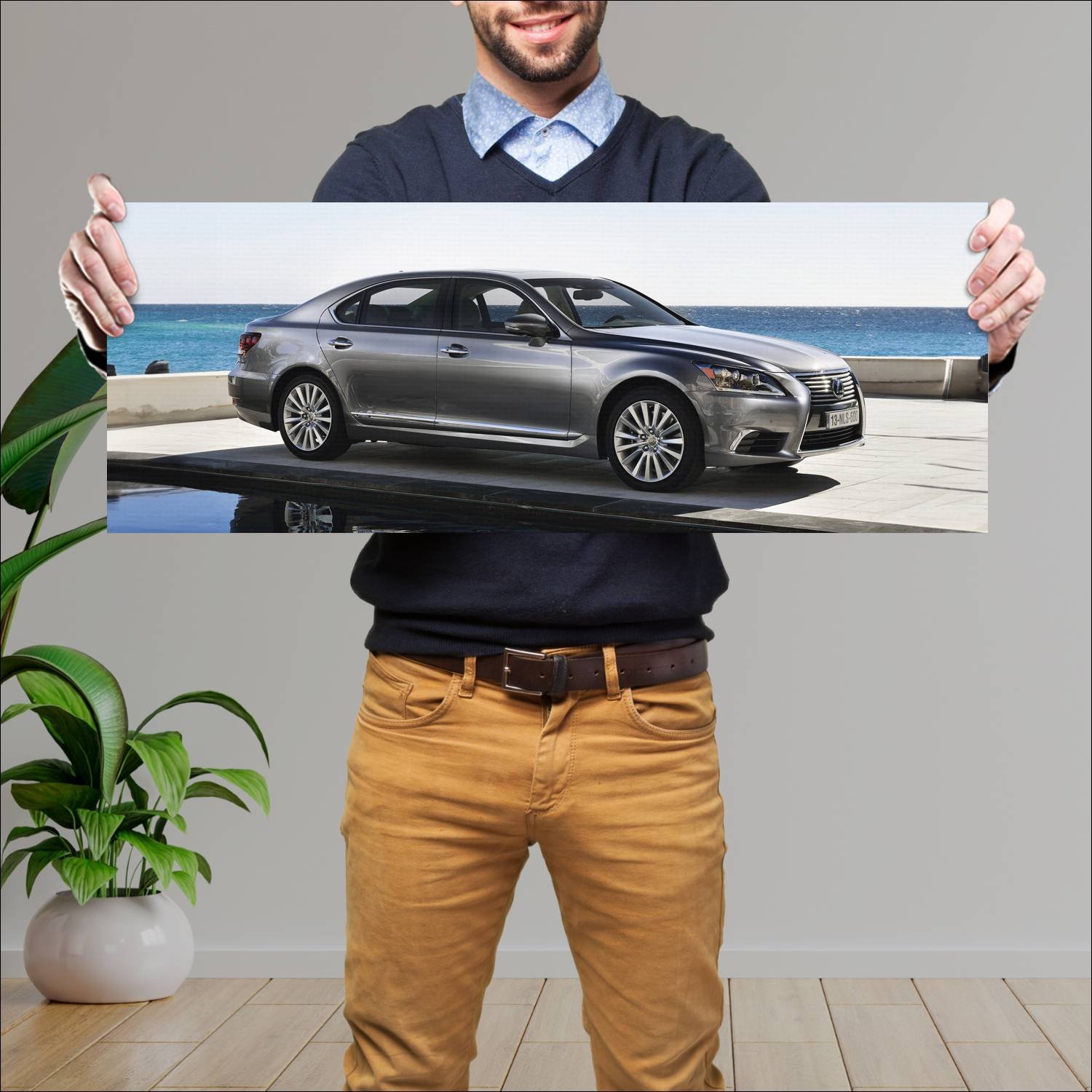Cuadro grande 30x80cm 2012 lexus ls hybrid lwb 687 292 Lexus