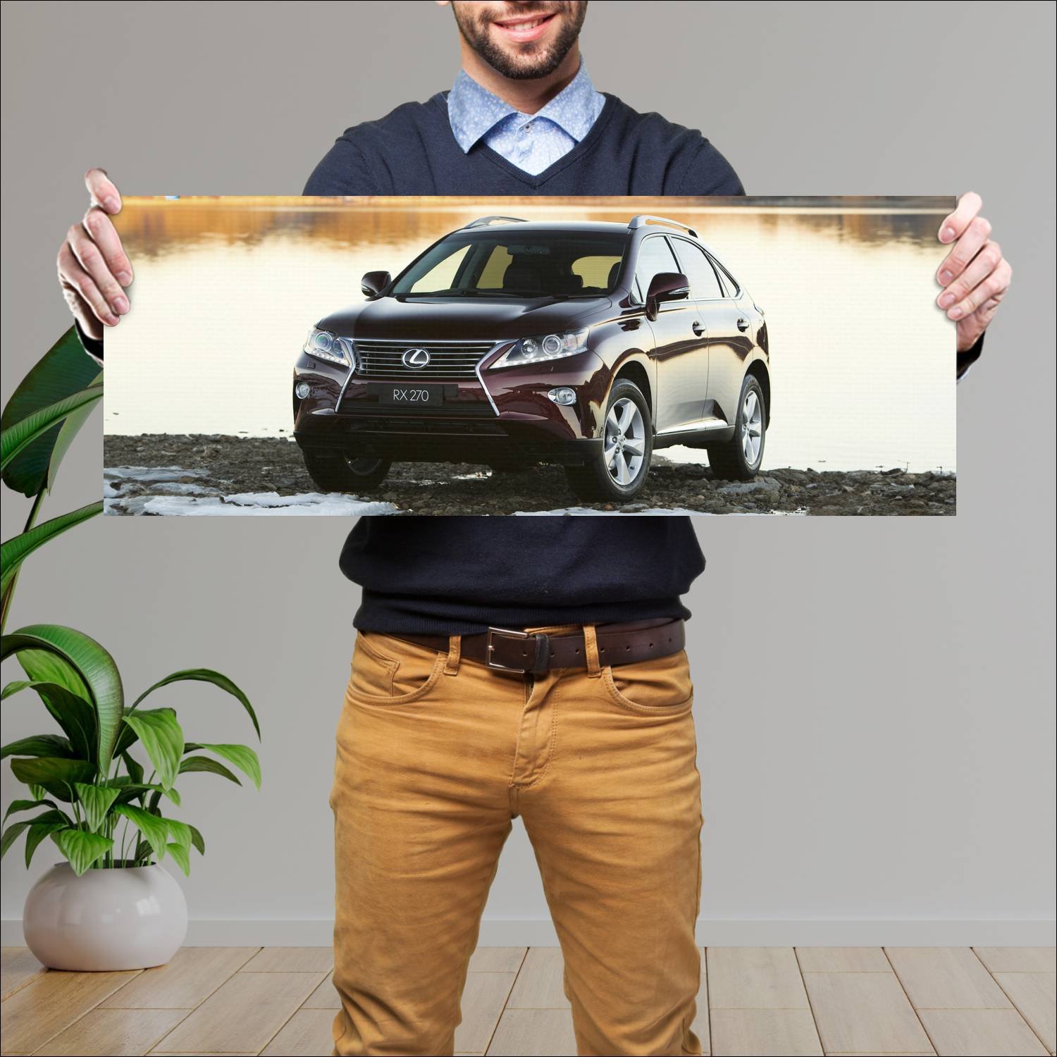 Cuadro grande 30x80cm 2012 lexus rx au auto 295 Lexus
