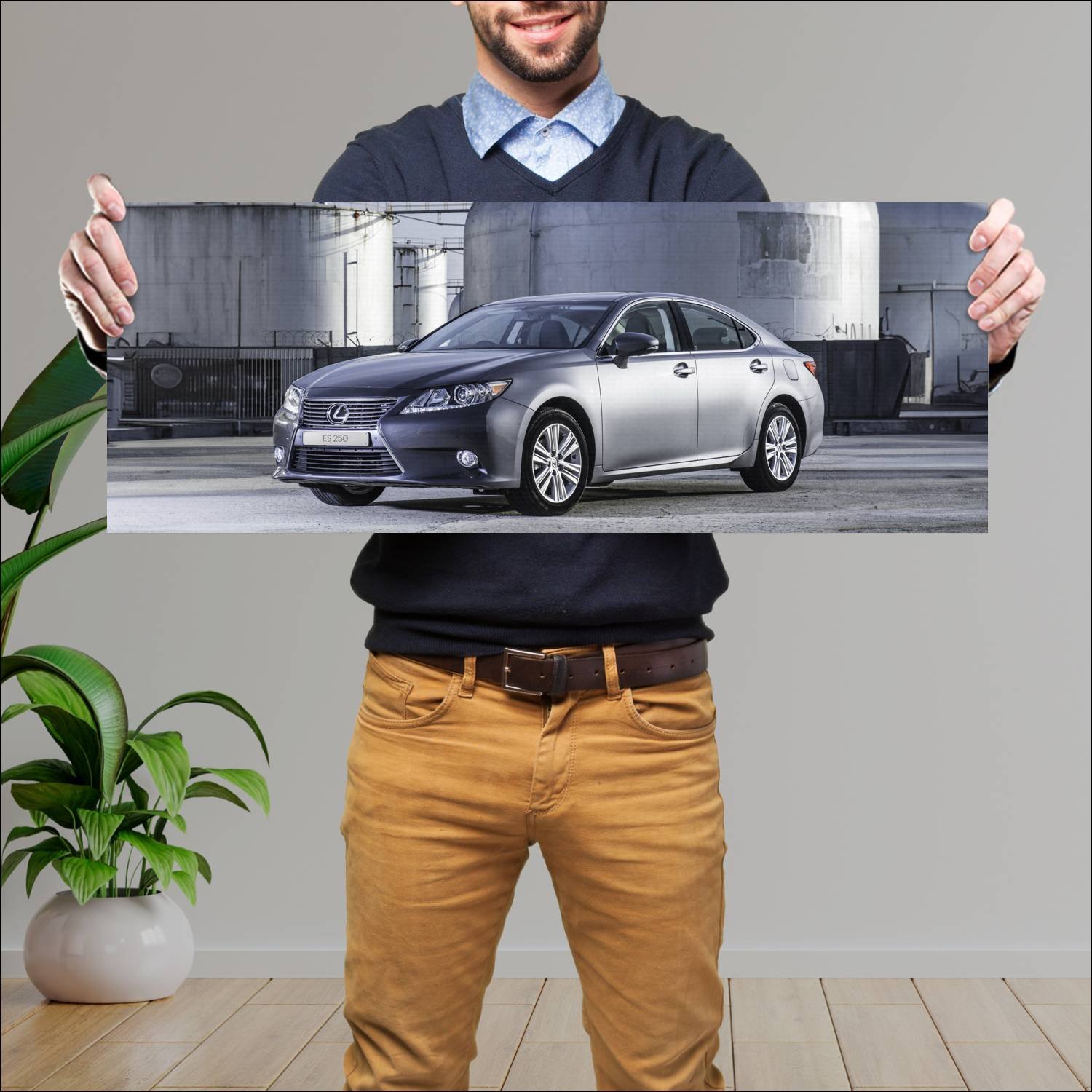 Cuadro grande 30x80cm 2013 lexus es za auto 309 Lexus