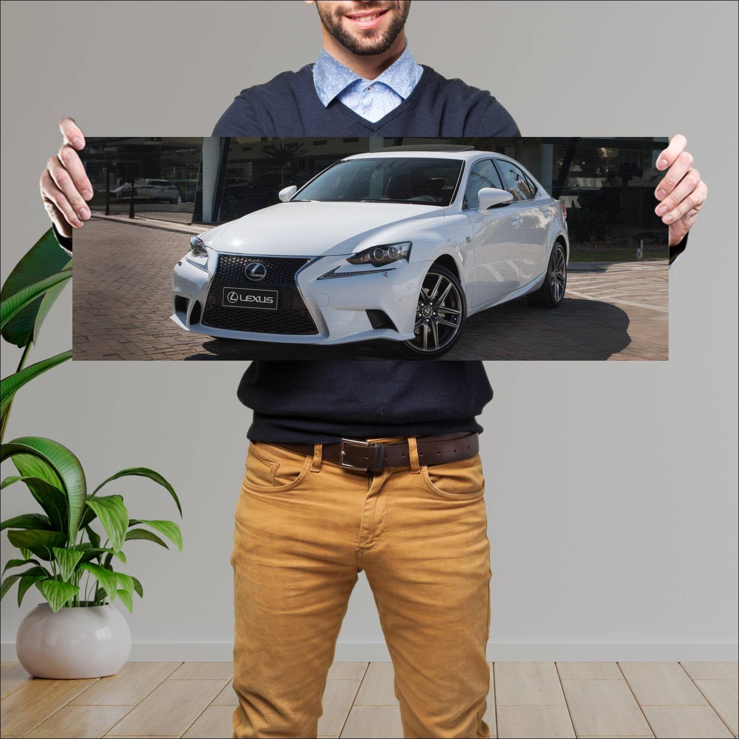 Cuadro grande 30x80cm 2013 lexus is f sport auto 316 Lexus