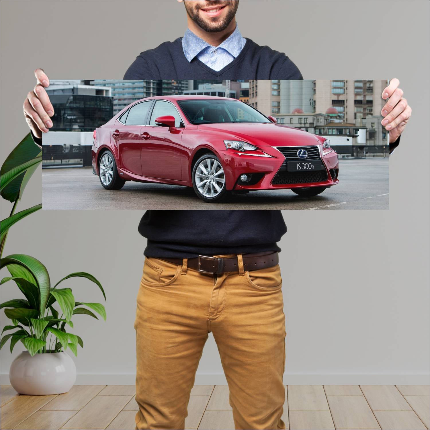 Cuadro grande 30x80cm 2013 lexus is hybrid au Lexus