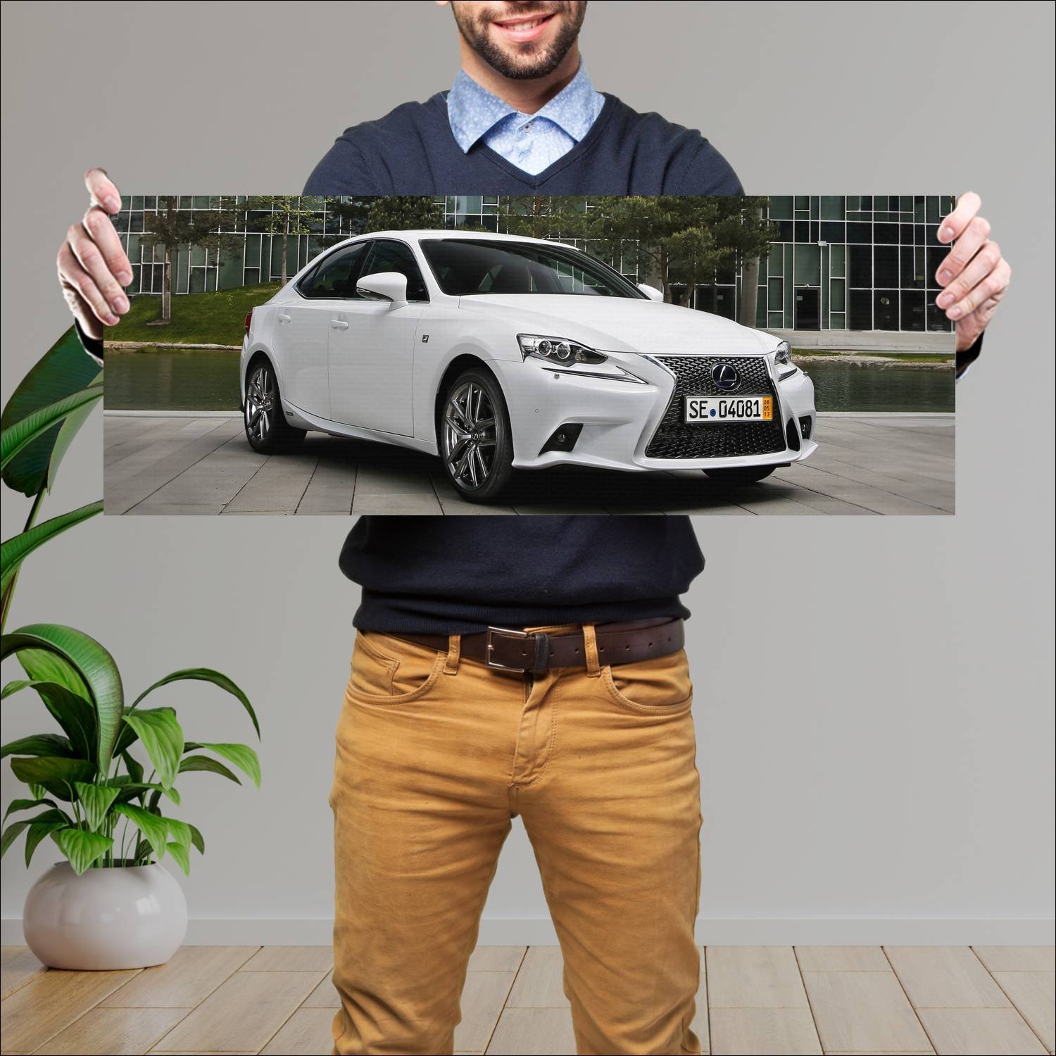 Cuadro grande 30x80cm 2013 lexus is hybrid f sport 324 Lexus